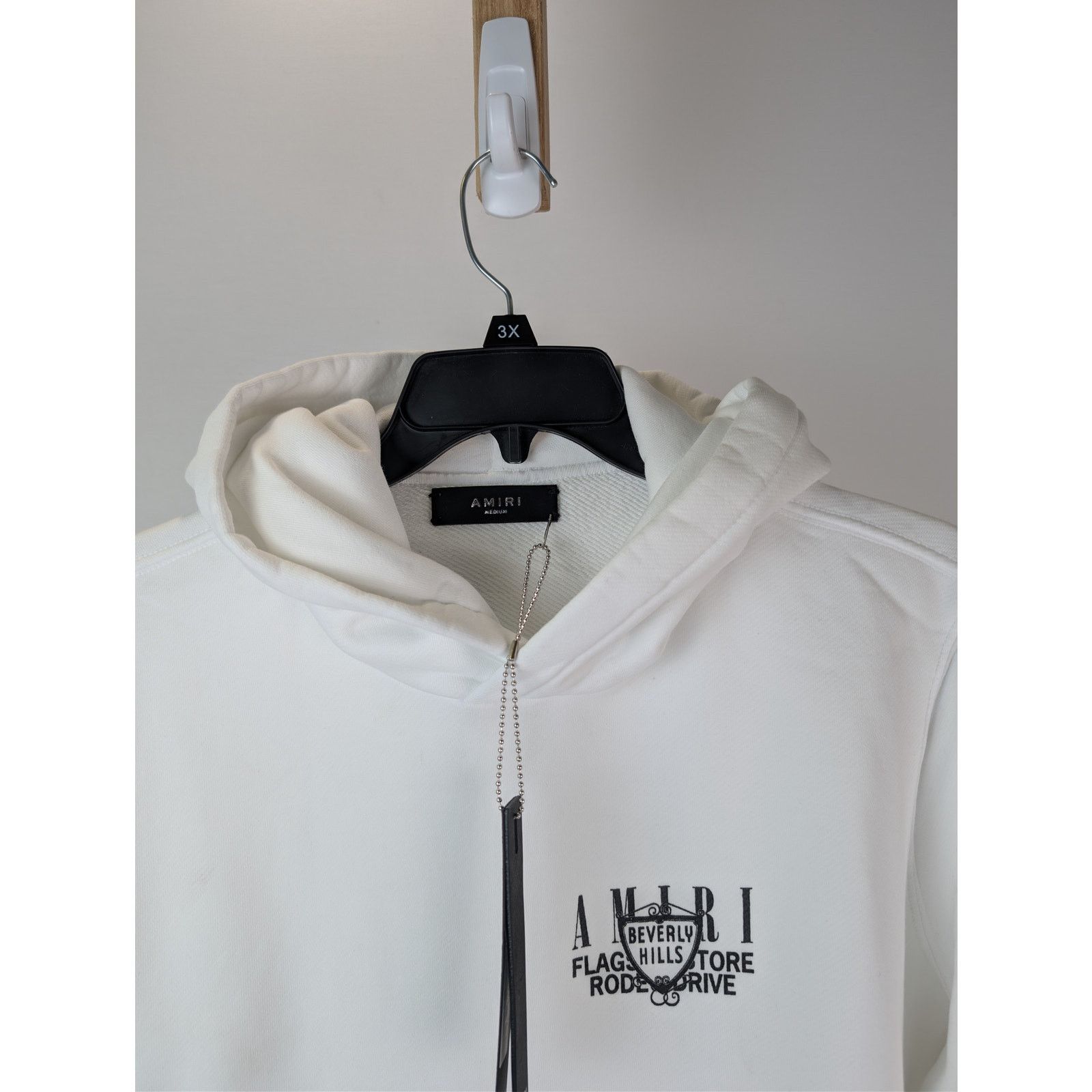 Amiri o1rshd1 Amiri XO Beverly Hills Hoodie in White Size US S / EU 44-46 / 1 - 8 Thumbnail