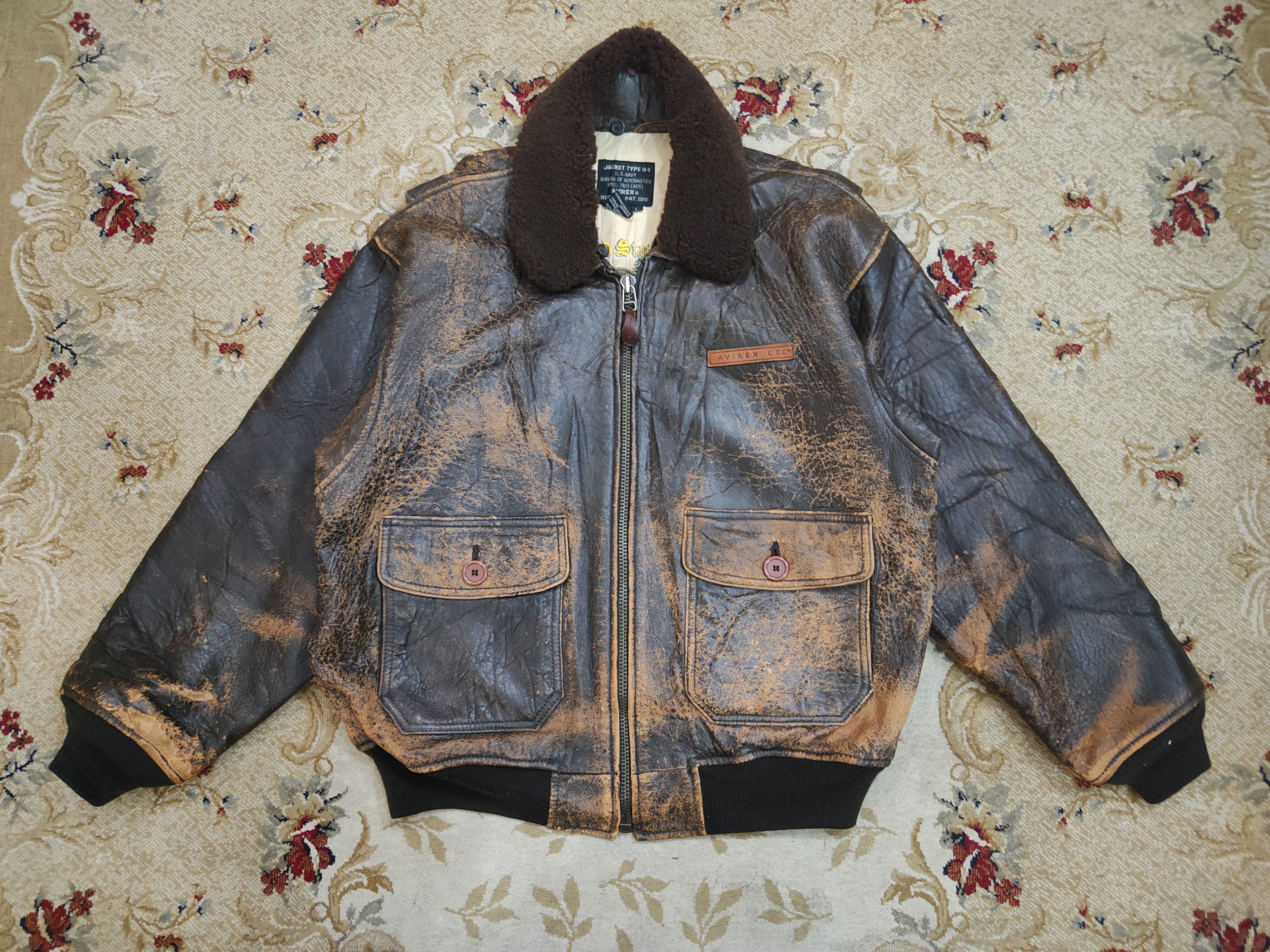 Avirex × Vintage Avirex LTD Leather Jacket Size US L / EU 52-54 / 3 - 1 Thumbnail