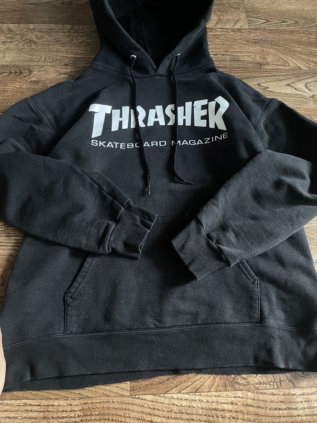 Thrasher × Vintage Vintage thrasher hoodie faded distressed skate Y2K Japanese Size US S / EU 44-46 / 1 - 4 Thumbnail