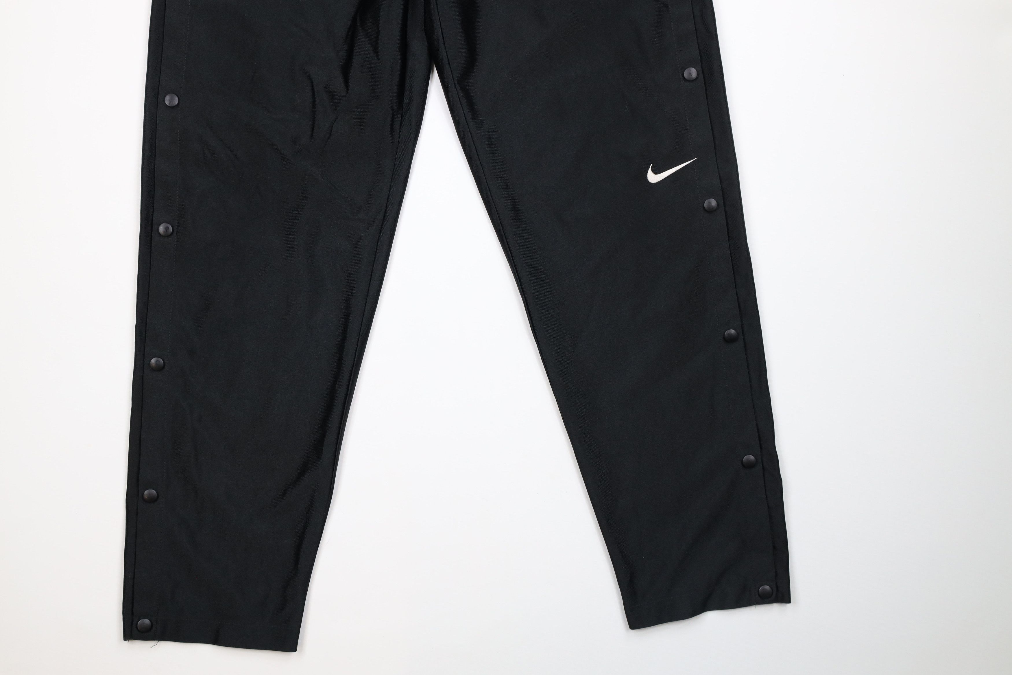 Nike × Vintage Vintage 90s Nike Scott Mini Swoosh Tearaway Sweatpants Black Size US 36 / EU 52 - 5 Thumbnail