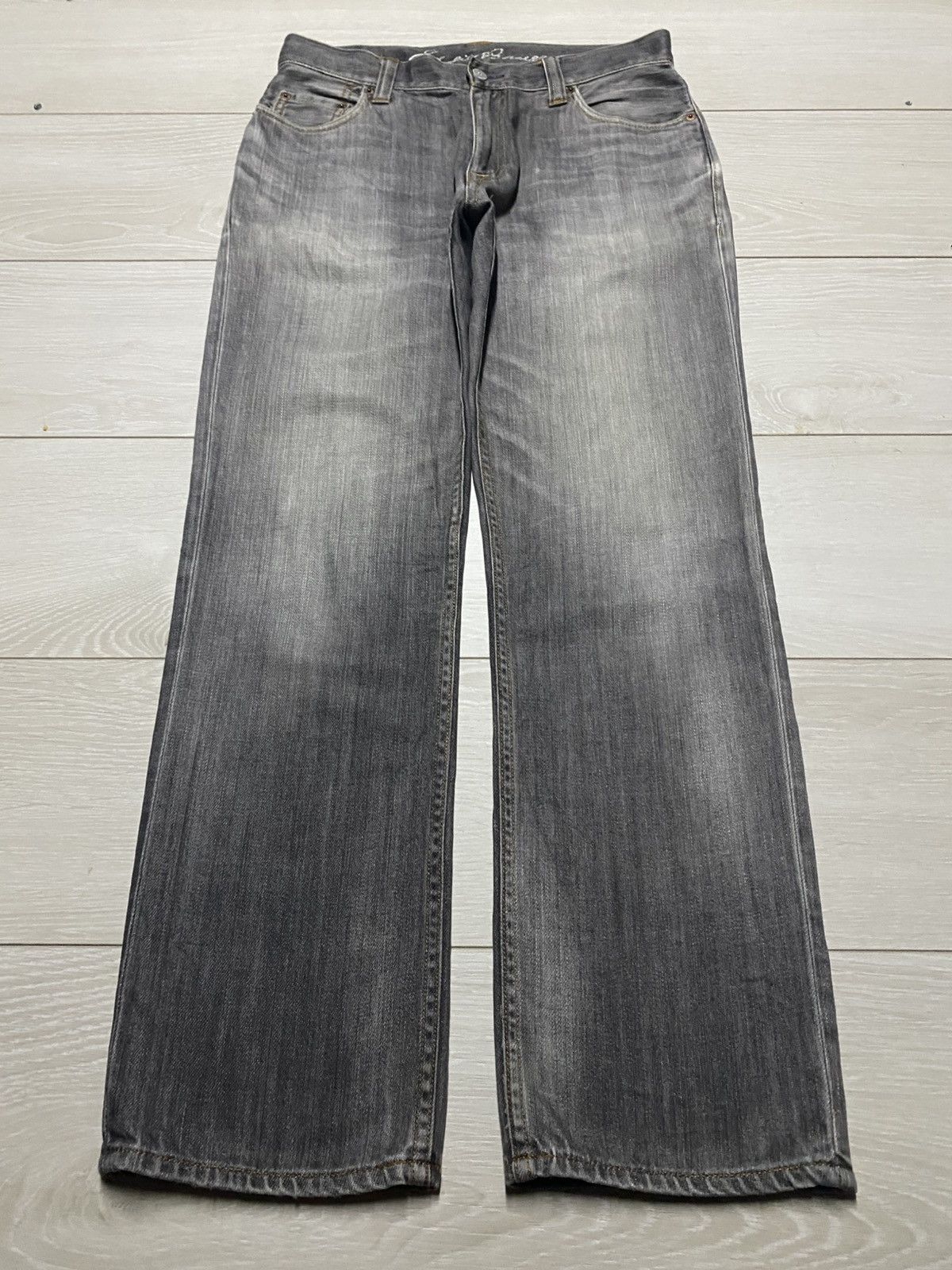 Eddie Bauer × Red Wing Vintage Eddie Bauer Faded Wash Distressed Straight Fit Size US 30 / EU 46 - 1 Thumbnail