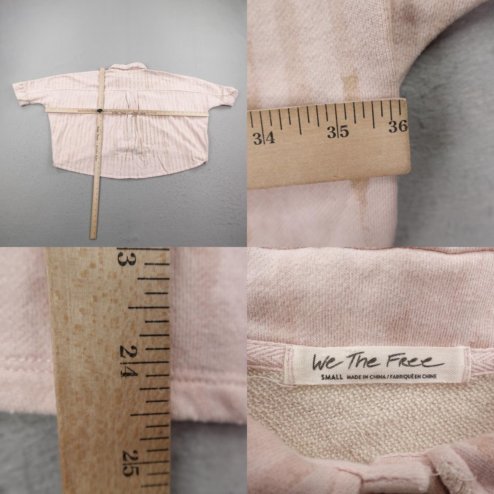 Free People Free People Shirt Womens Small Pink Button Up Montauk We The Free Oversized Boho Size S / US 4 / IT 40 - 8 Thumbnail