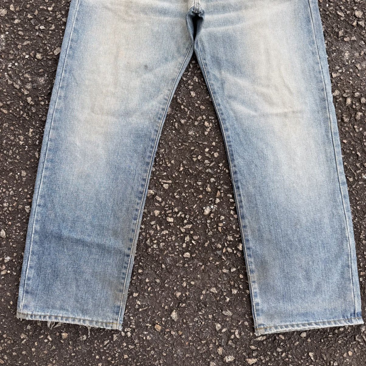Japanese Brand Vintage Japanese Brand Faded Rusty Blue Denim Jean Pants Size US 35 - 3 Thumbnail