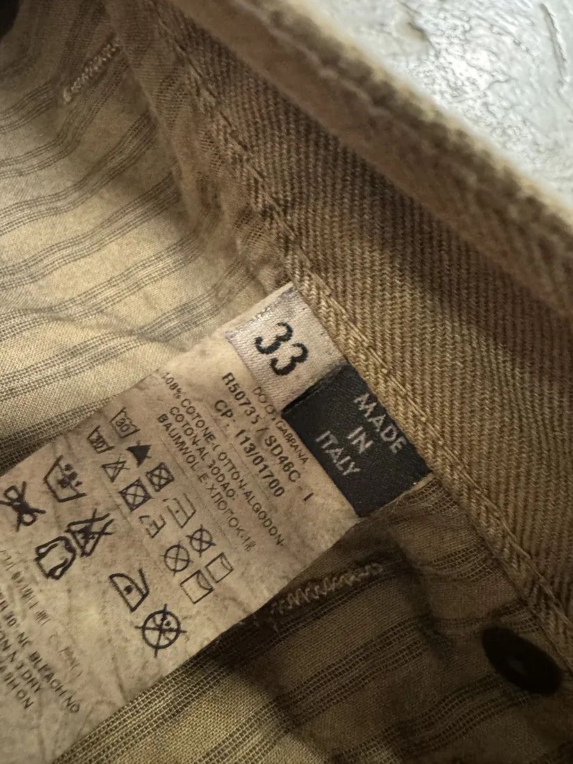 Designer × Dolce & Gabbana × Vintage SS2003 Dolce & Gabbana Faded Brown Army Pants Size US 31 - 8 Thumbnail