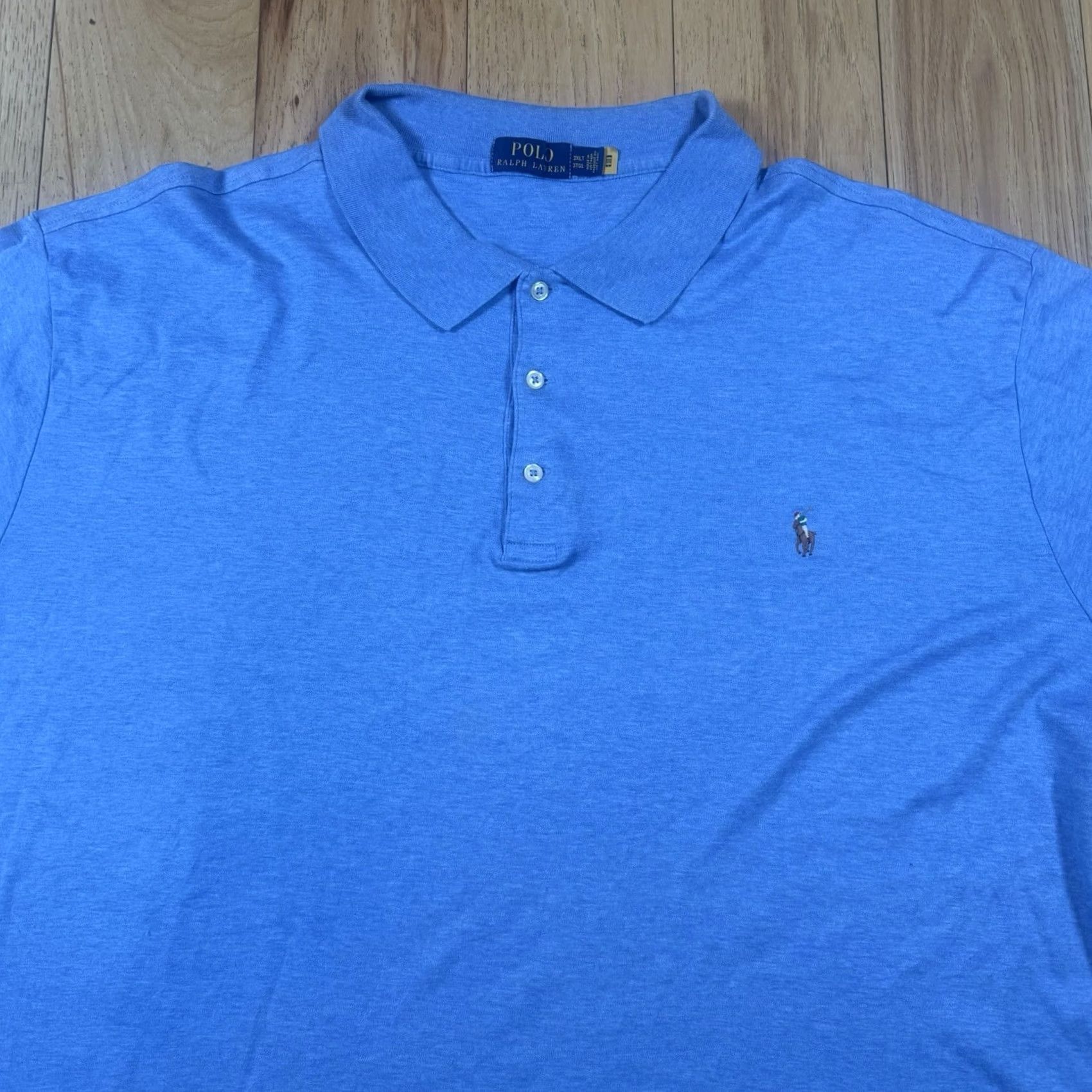 Ralph Lauren Ralph Lauren Polo Shirt Mens 3XLT Tall Short Sleeve Soft Touch Blue Size US XXL / EU 58 / 5 - 2 Thumbnail