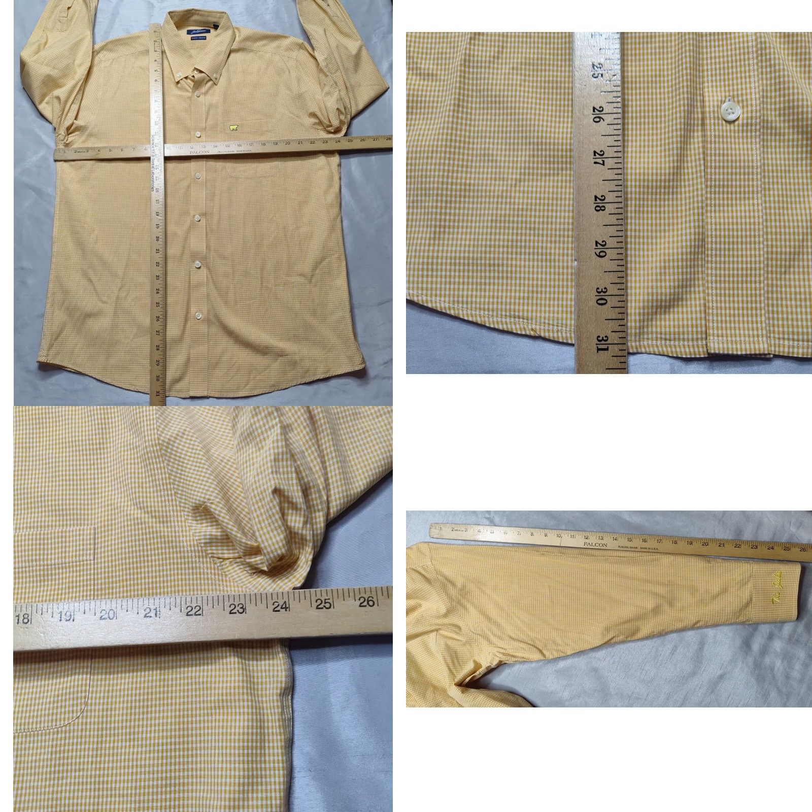 Vintage JACK NICKLAUS THE JAKE NON-IRON Men Large Orange GINGHAM Check Button Shirt EUC Size US L / EU 52-54 / 3 - 9 Thumbnail