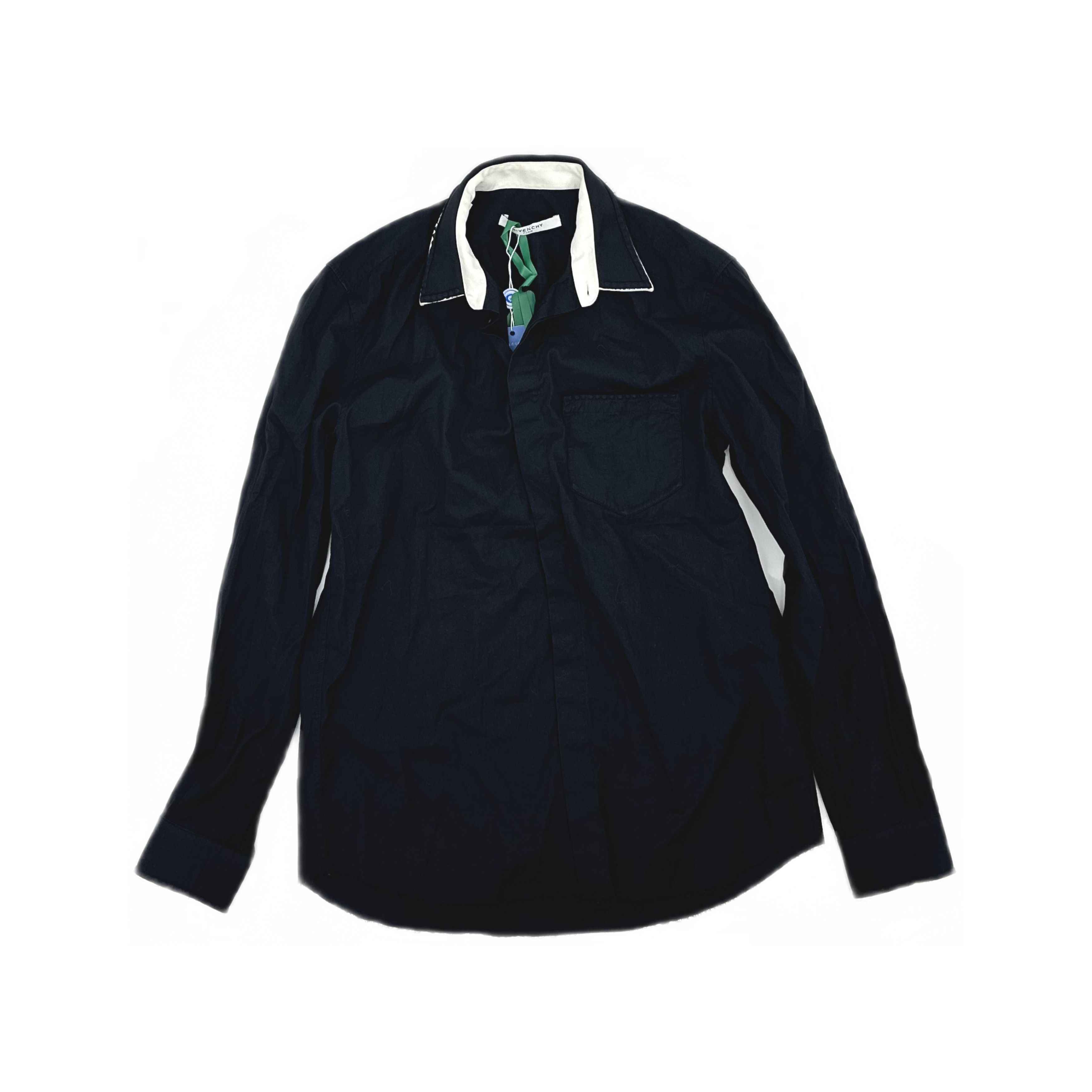 Givenchy Givenchy Contrast Collar Button Up Shirt Size M Size US XXS / EU 40 - 1 Thumbnail