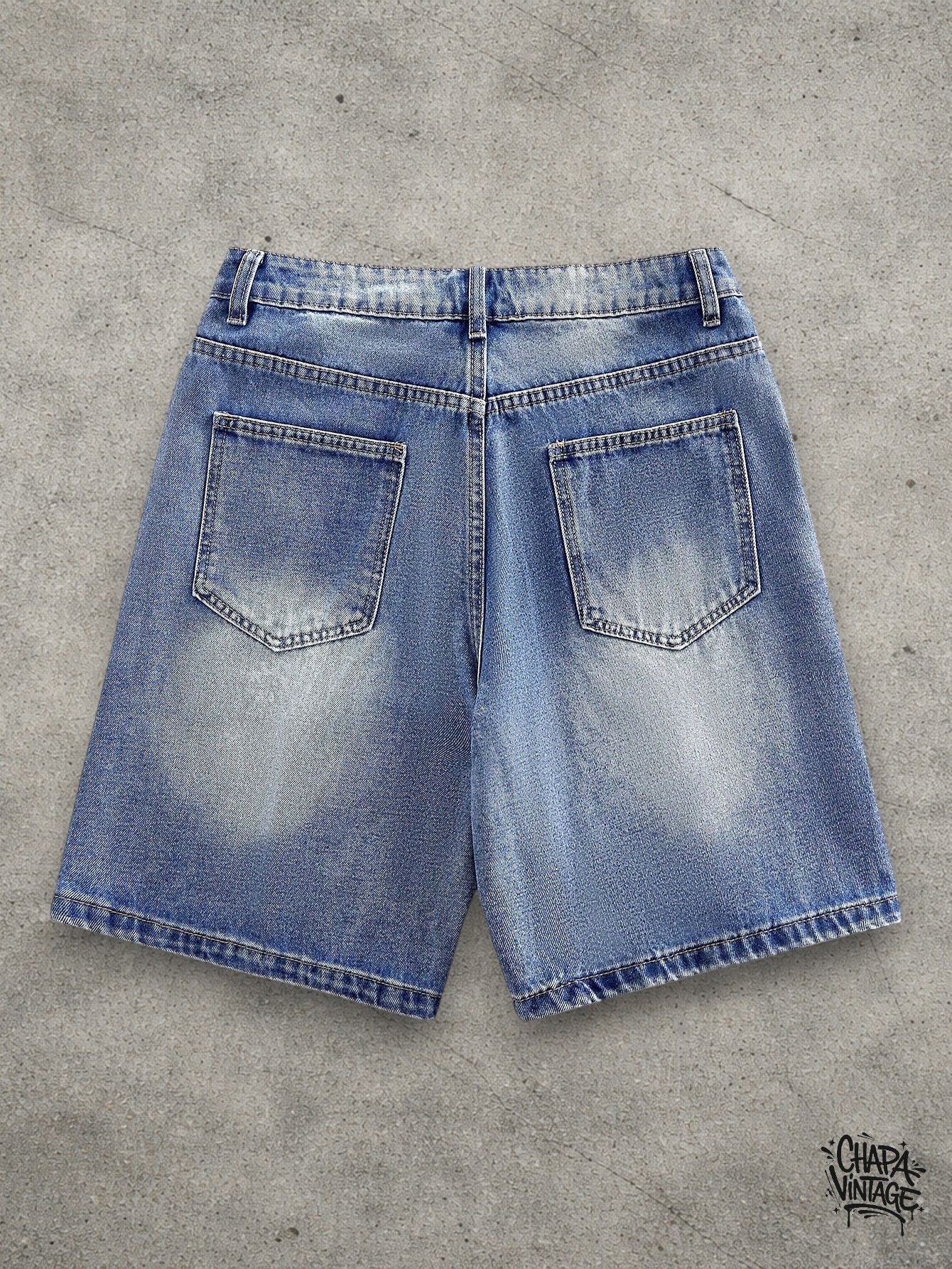 Japanese Brand Patchwork jeans shorts Size US 32 / EU 48 - 2 Thumbnail