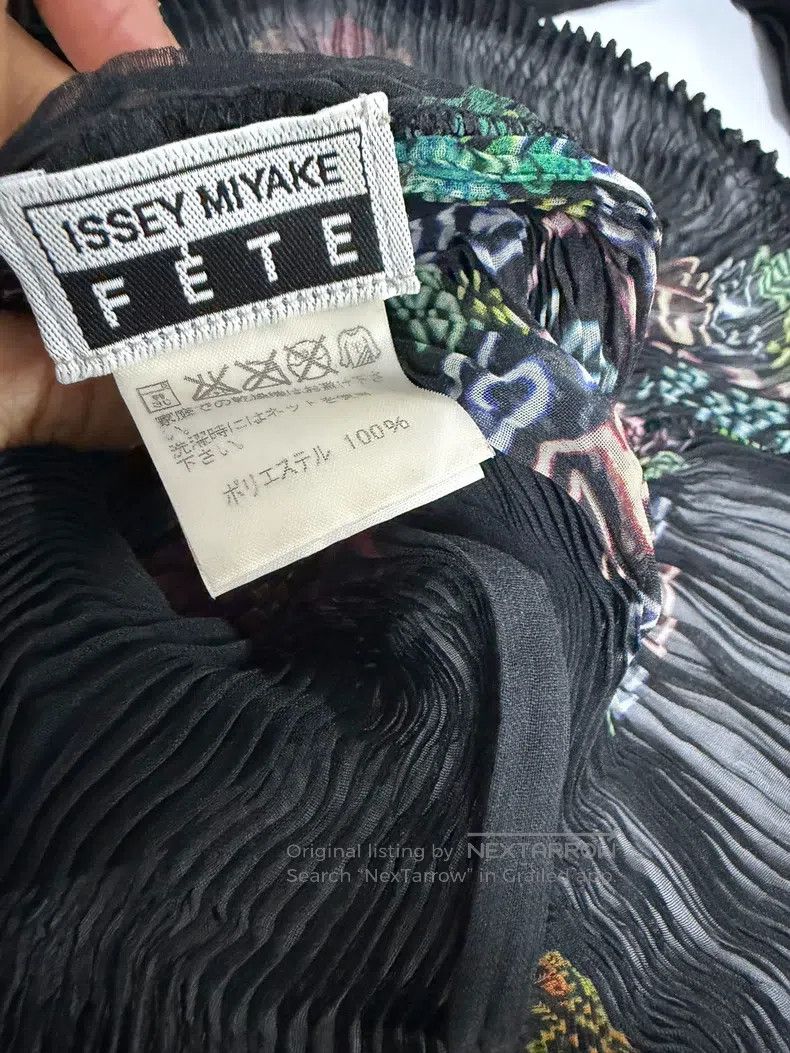Issey Miyake Issey Miyake Main Line Chinese-Style Printed Ruched Turtle Size M / US 6-8 / IT 42-44 - 3 Thumbnail