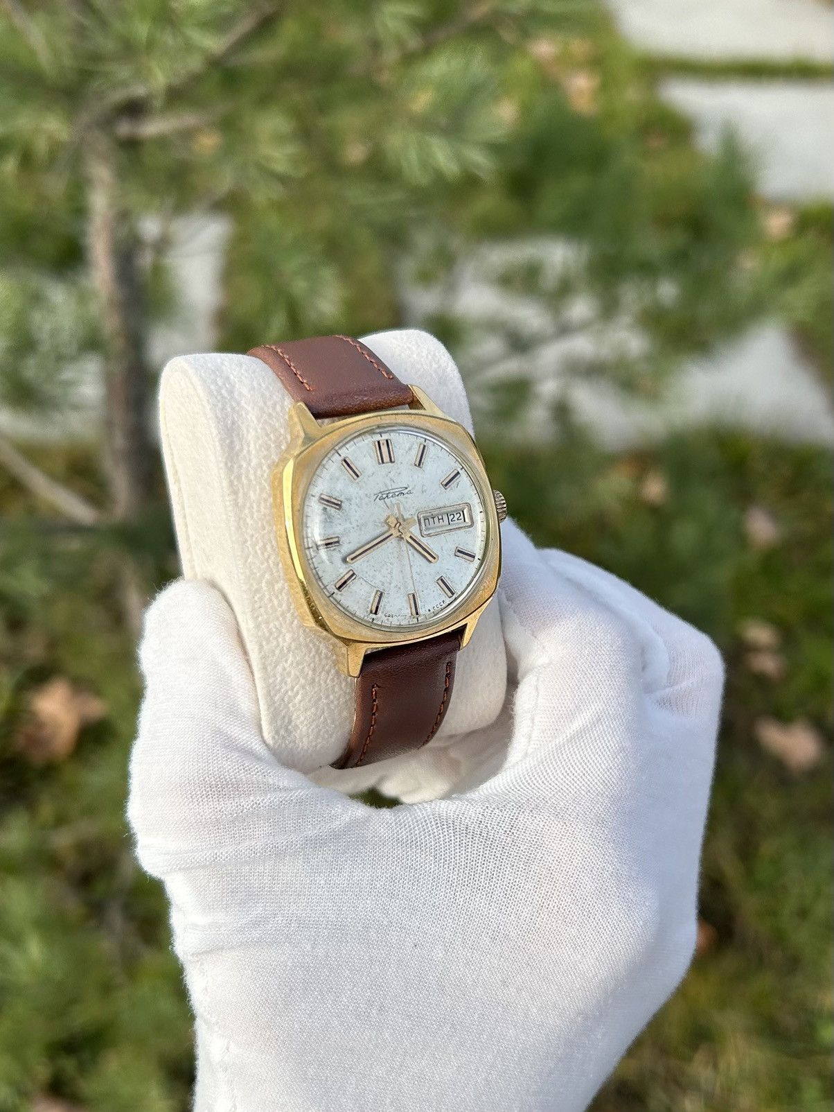 Vintage Vintage Watch Raketa USSR Soviet Mechanical 1980s Size ONE SIZE - 4 Thumbnail