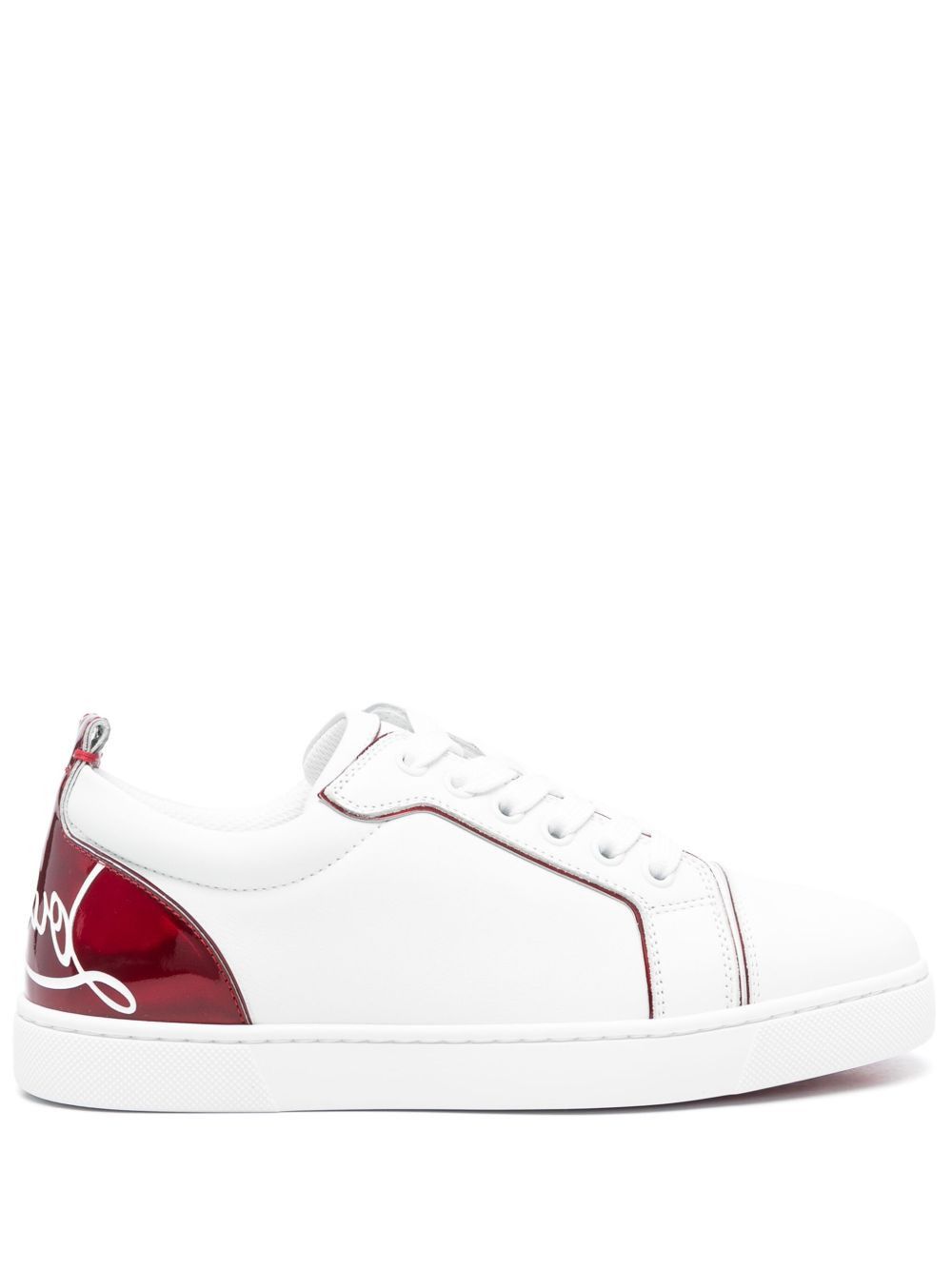 Christian Louboutin FUN LOUISE JUNIOR LEATHER SNEAKERS Size US 5 / IT 35 - 1 Thumbnail