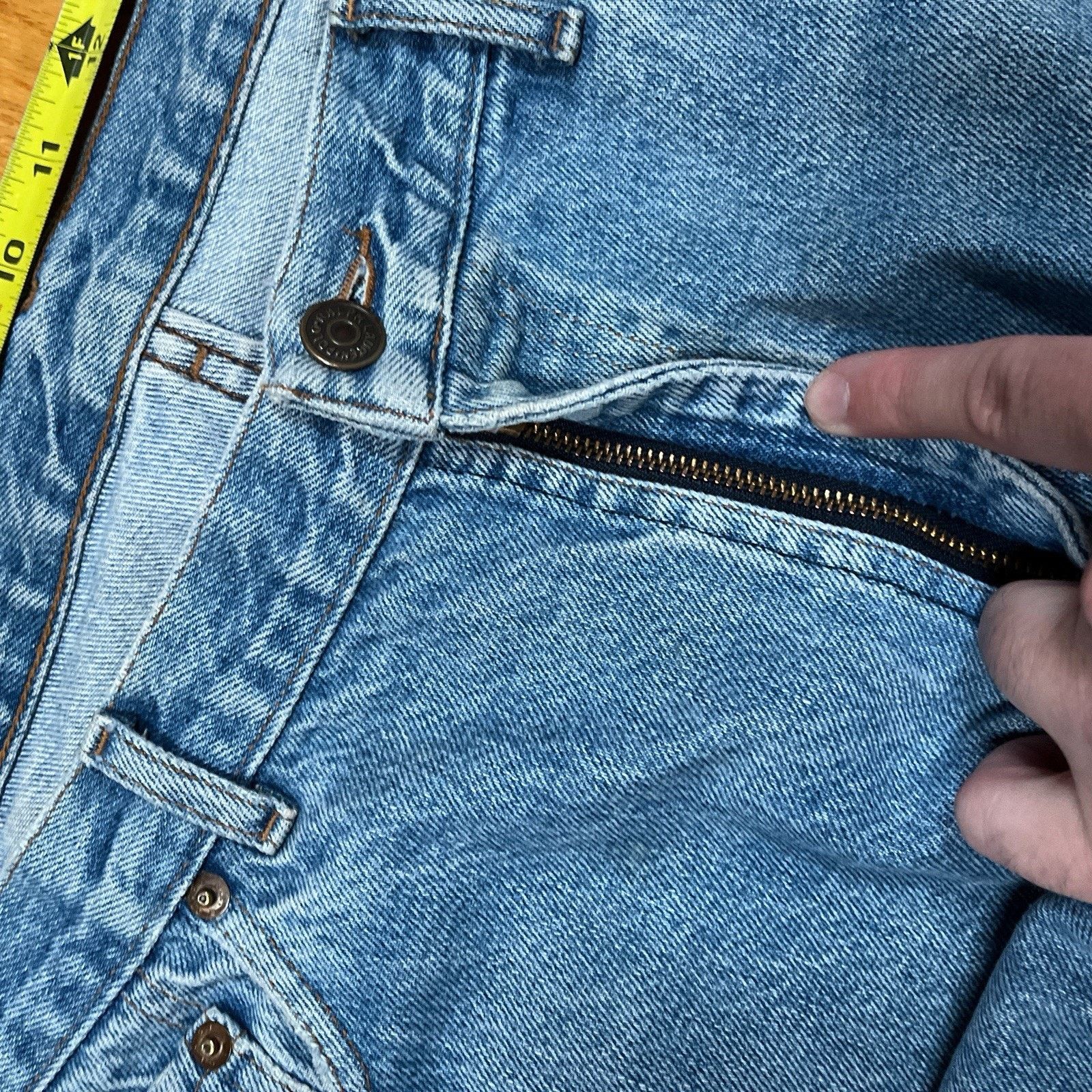 Polo Ralph Lauren VTG Polo Ralph Lauren 80s 90s Made in USA Jeans 38x29 Blue Size US 38 / EU 54 - 8 Thumbnail