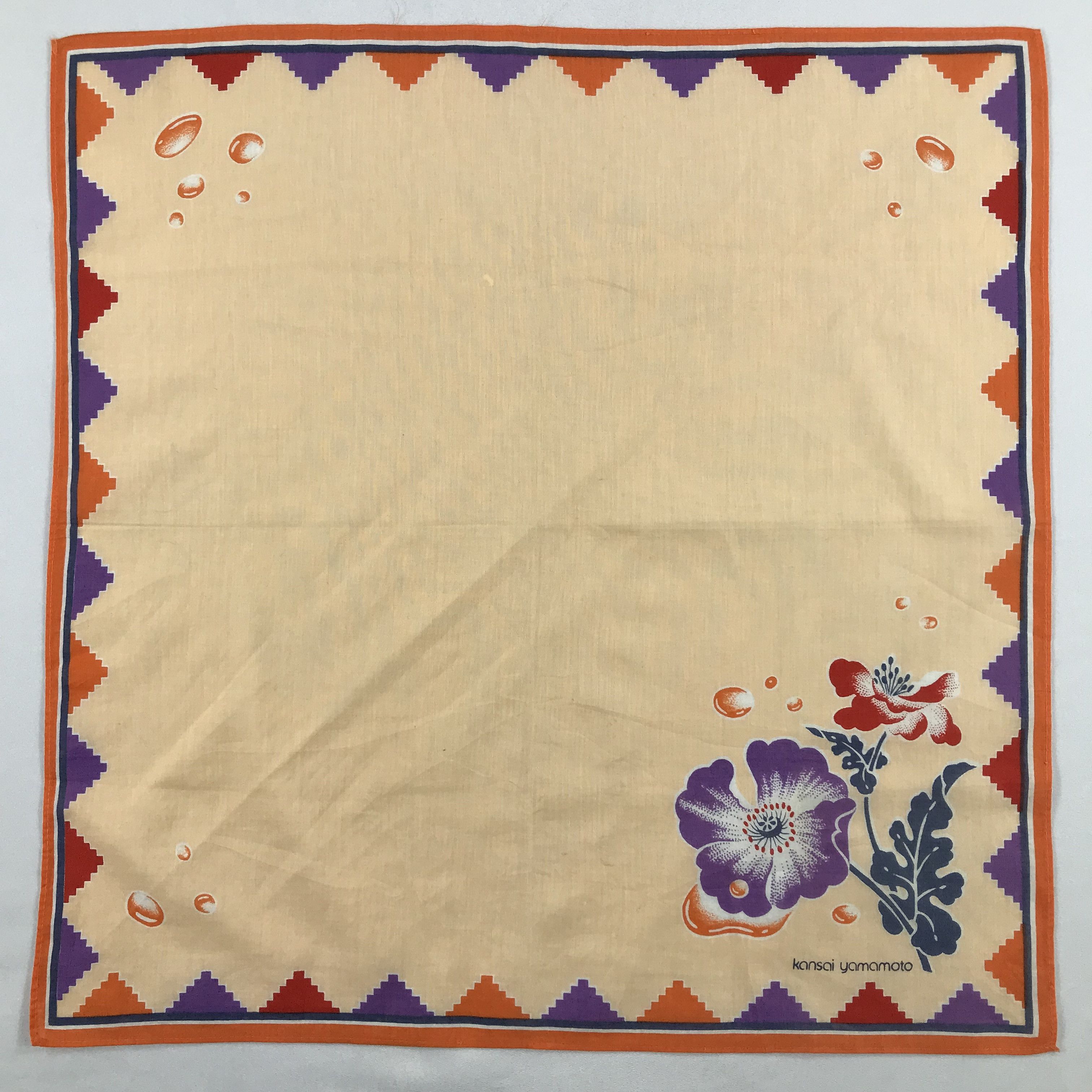 Kansai Yamamoto × Vintage Kansai Yamamoto Bandana / Handkerchief / Neckerchief - S2496 Size ONE SIZE - 2 Thumbnail