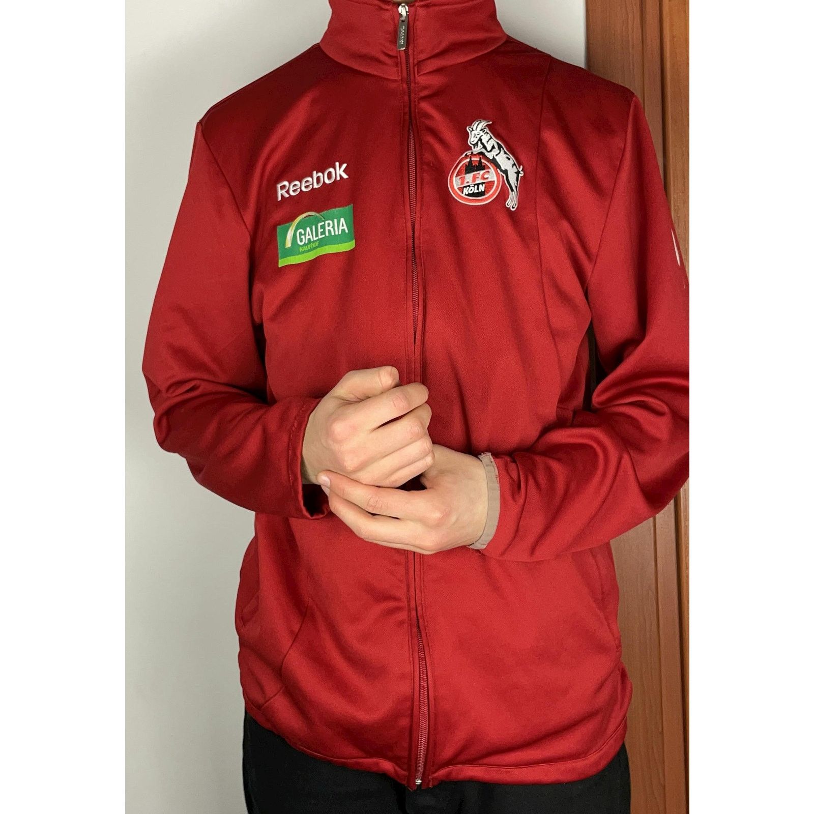 Reebok Reebok Men's Red 1. FC Köln Football Club Full Zip Jacket Size US M / EU 48-50 / 2 - 2 Thumbnail