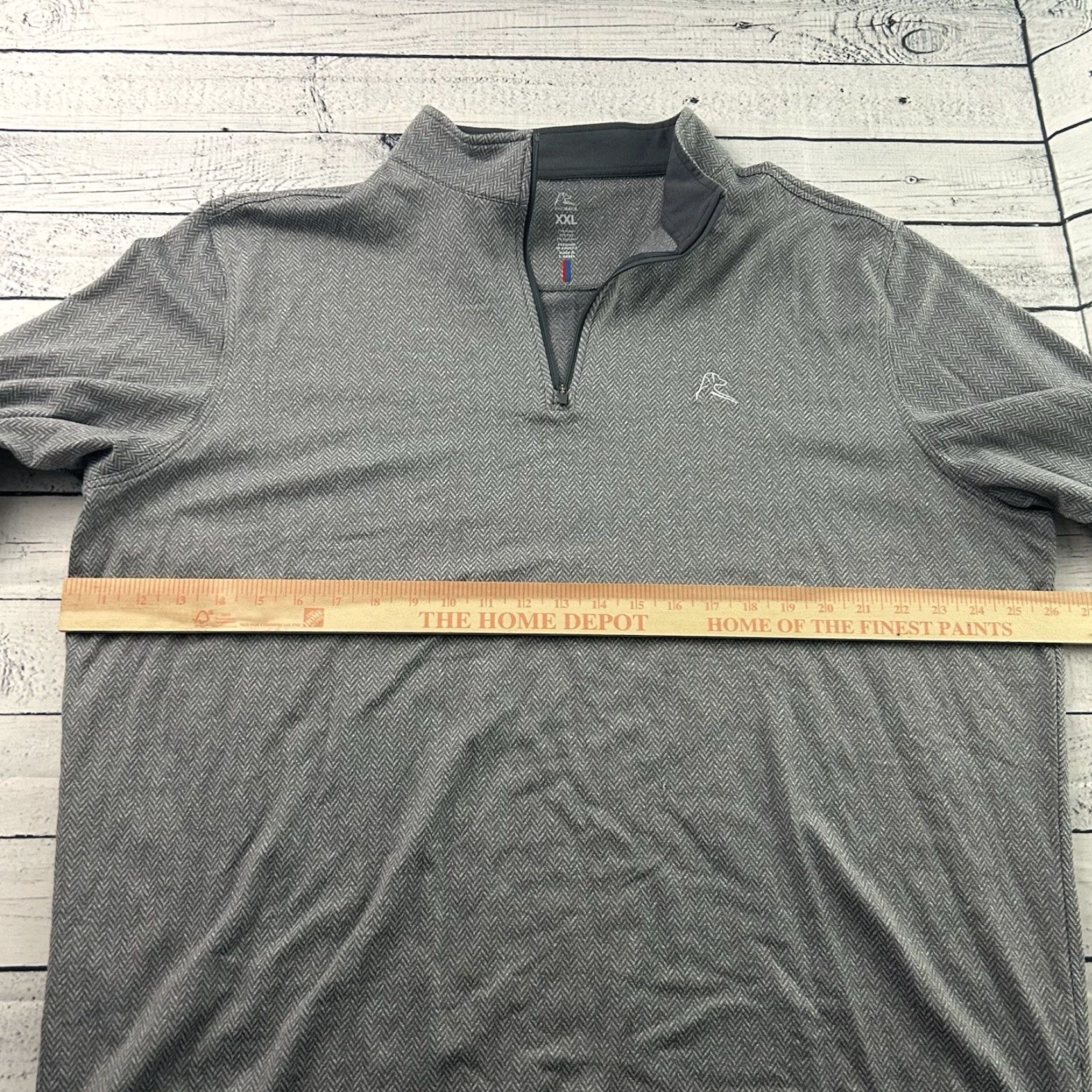 Vintage Rhoback Herringbone Pullover 1/4 Zip Golf Jacket Men’s XXL Gray Shirt Men’s 2XL Gray Golf 1/4 Zip Pullover Jacket Rhoback Size US XXL / EU 58 / 5 - 5 Thumbnail