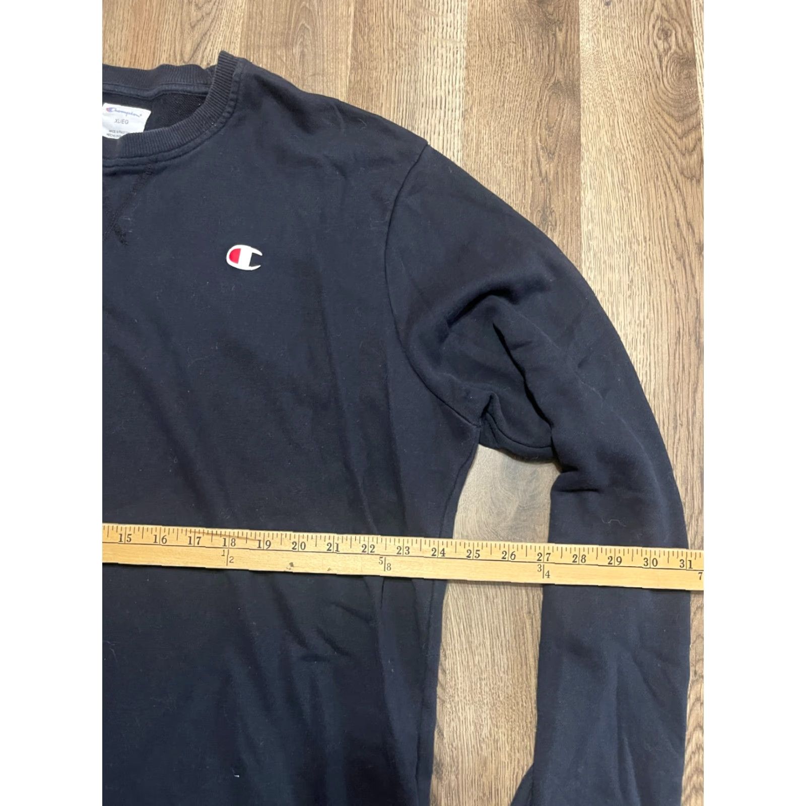 Champion Champion Sweatshirt Men's XL Black Long Sleeve Crew Neck Size US XL / EU 56 / 4 - 7 Thumbnail