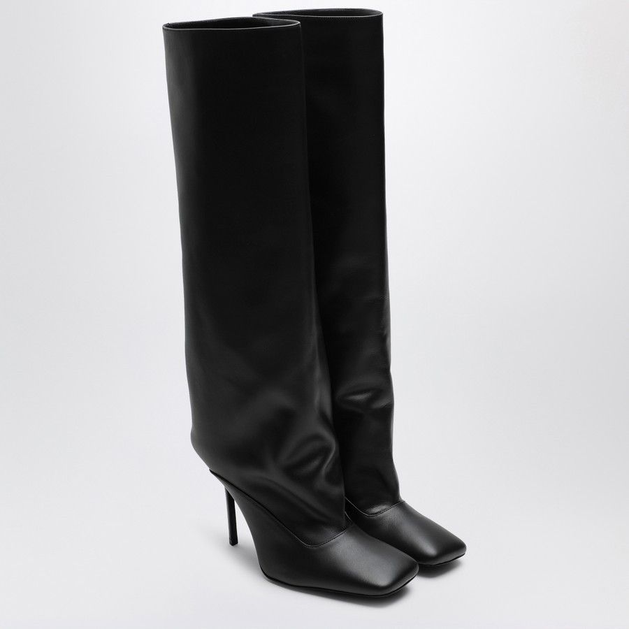The Attico o1d2blof1024 Leather High Boot in Black Size US 6.5 / IT 36.5 - 2 Thumbnail