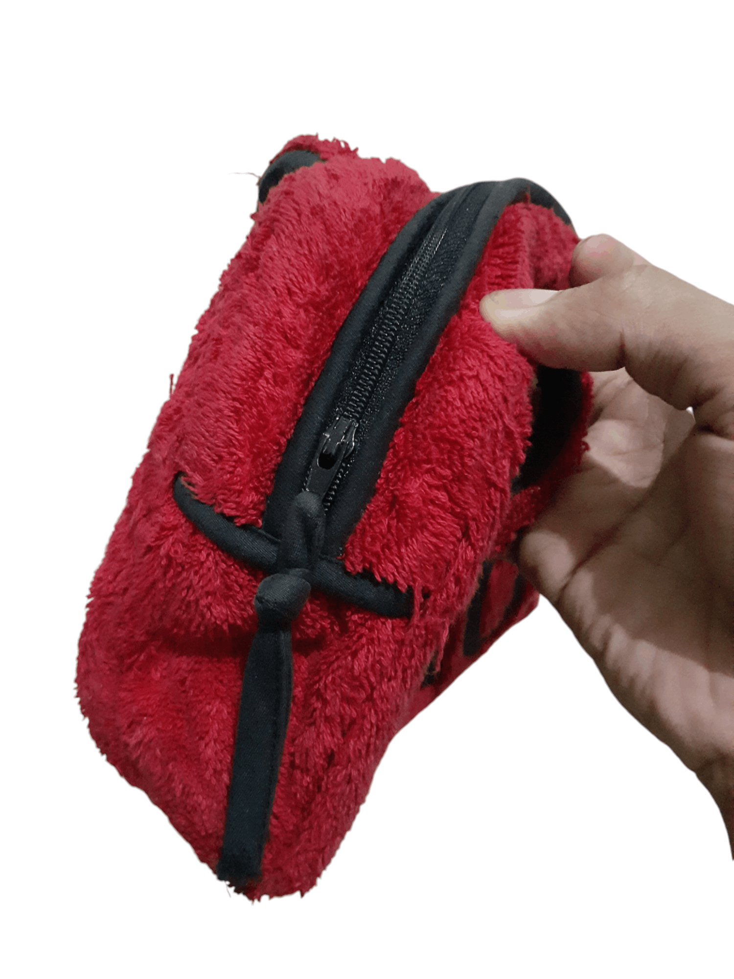 Dior × John Galliano × Vintage Vtg JA'DIOR John Galliano Era Red Terry Cloth Boston Bag Size ONE SIZE - 4 Thumbnail