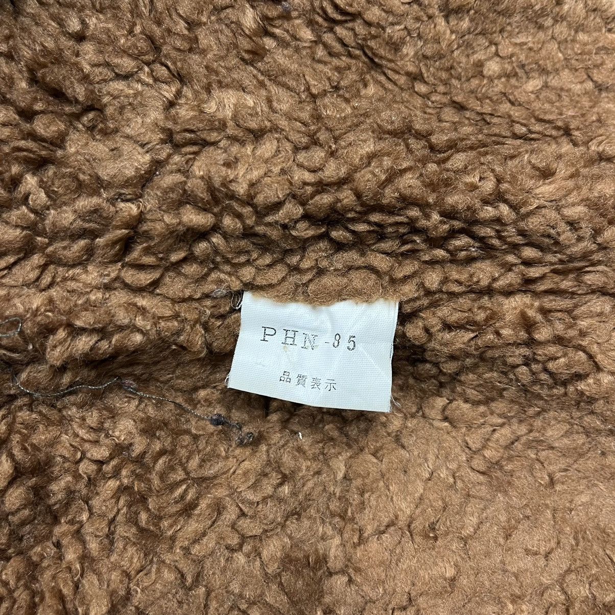 Japanese Brand Vtg Person’s oversized sherpa denim jacket collar leather Size US M / EU 48-50 / 2 - 10 Thumbnail
