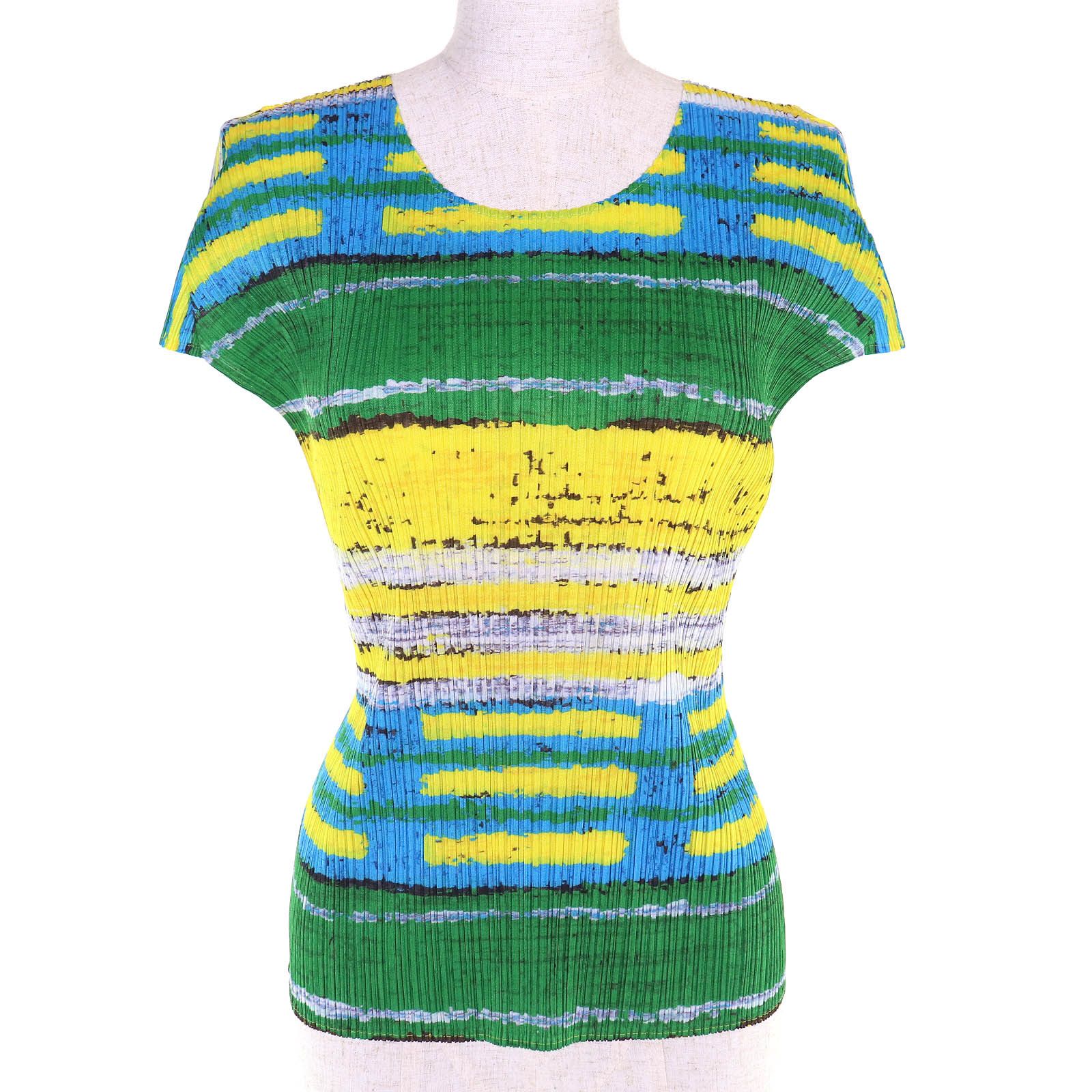 Issey Miyake Issey Miyake PLEATS PLEASE T-All-over print Polyester T-shirt Textile T-Shirts PP21-JK683 DUTY FREE for USA Size ONE SIZE - 1 Thumbnail