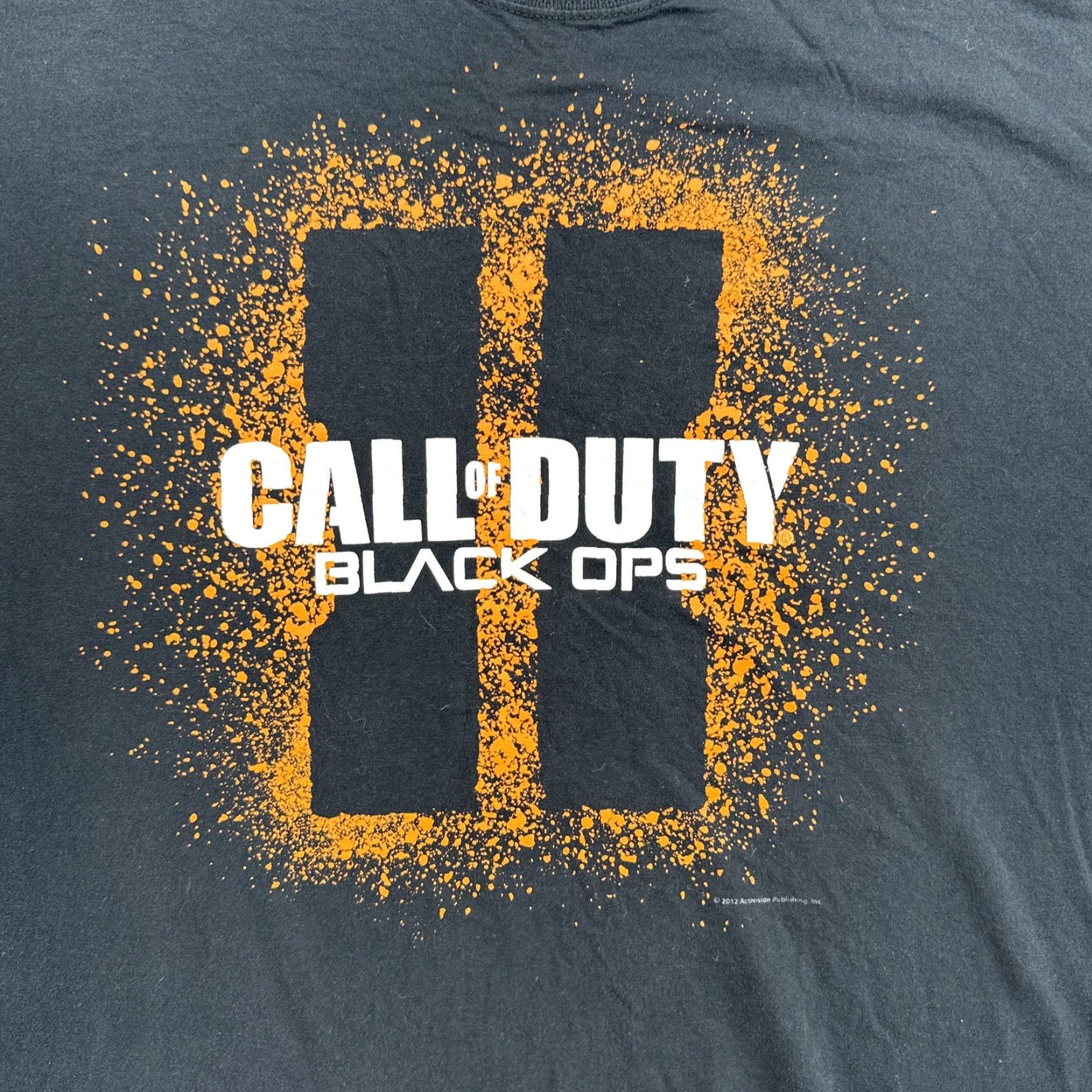Fruit Of The Loom VINTAGE Call of Duty Black Ops II T-Shirt Mens XL Black Cotton Short Sleeve Crew Neck 2012 Activision Size US XL / EU 56 / 4 - 2 Thumbnail