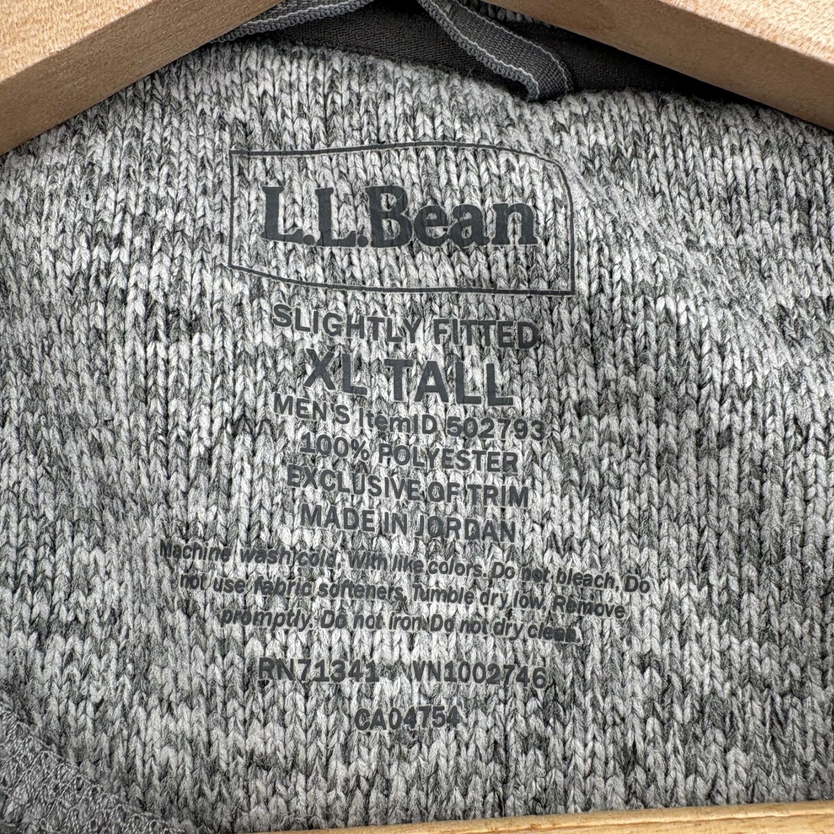 Vintage LL Bean Sweater Fleece Pullover Mens XLT Gray Heather Knit 1/4 Snap Mock Neck Size US XL / EU 56 / 4 - 4 Thumbnail