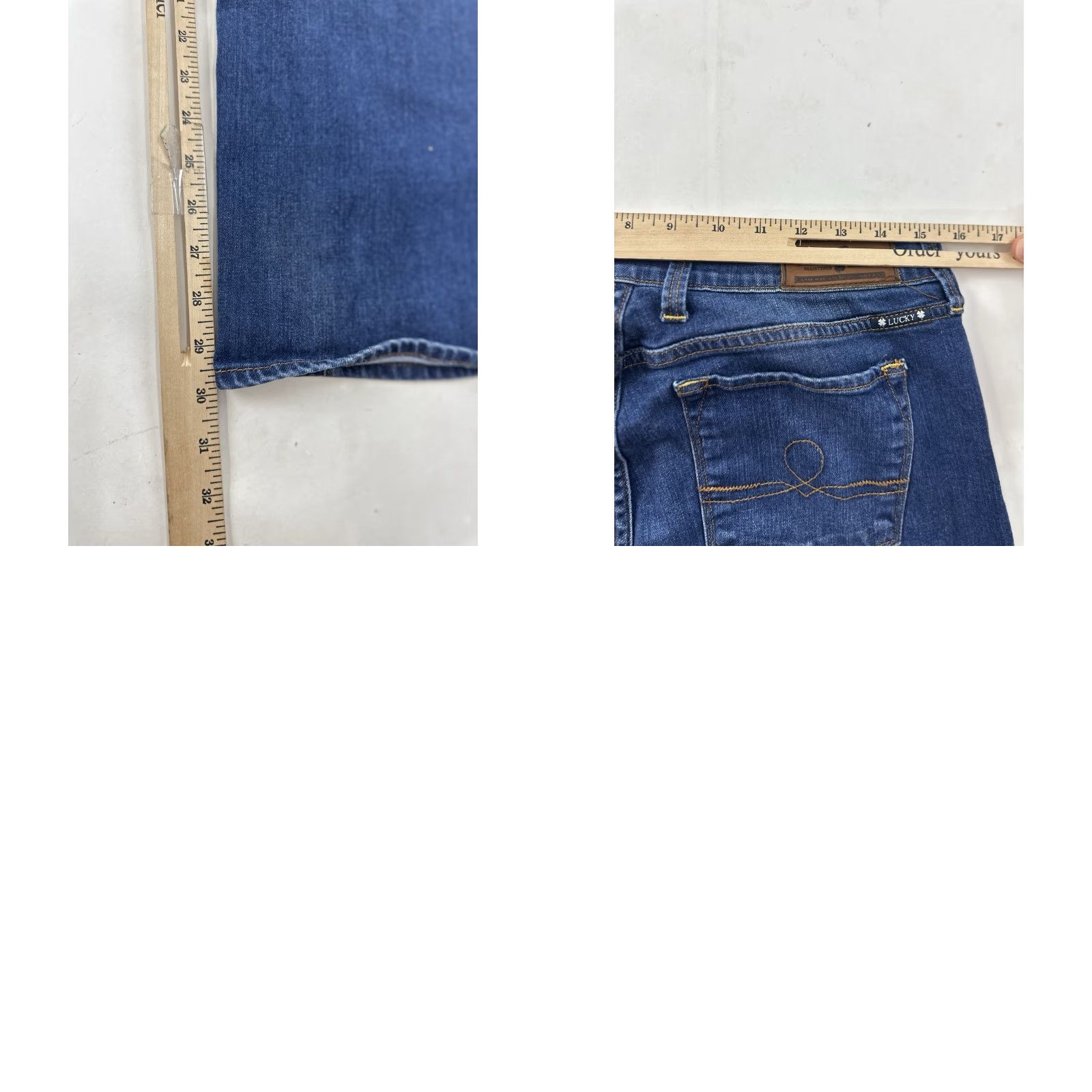 Lucky Brand VINTAGE Lucky Brand Jeans Women’s 12 Blue Sofia Bootcut Flare Regular Size 34" / US 12 / IT 48 - 8 Thumbnail