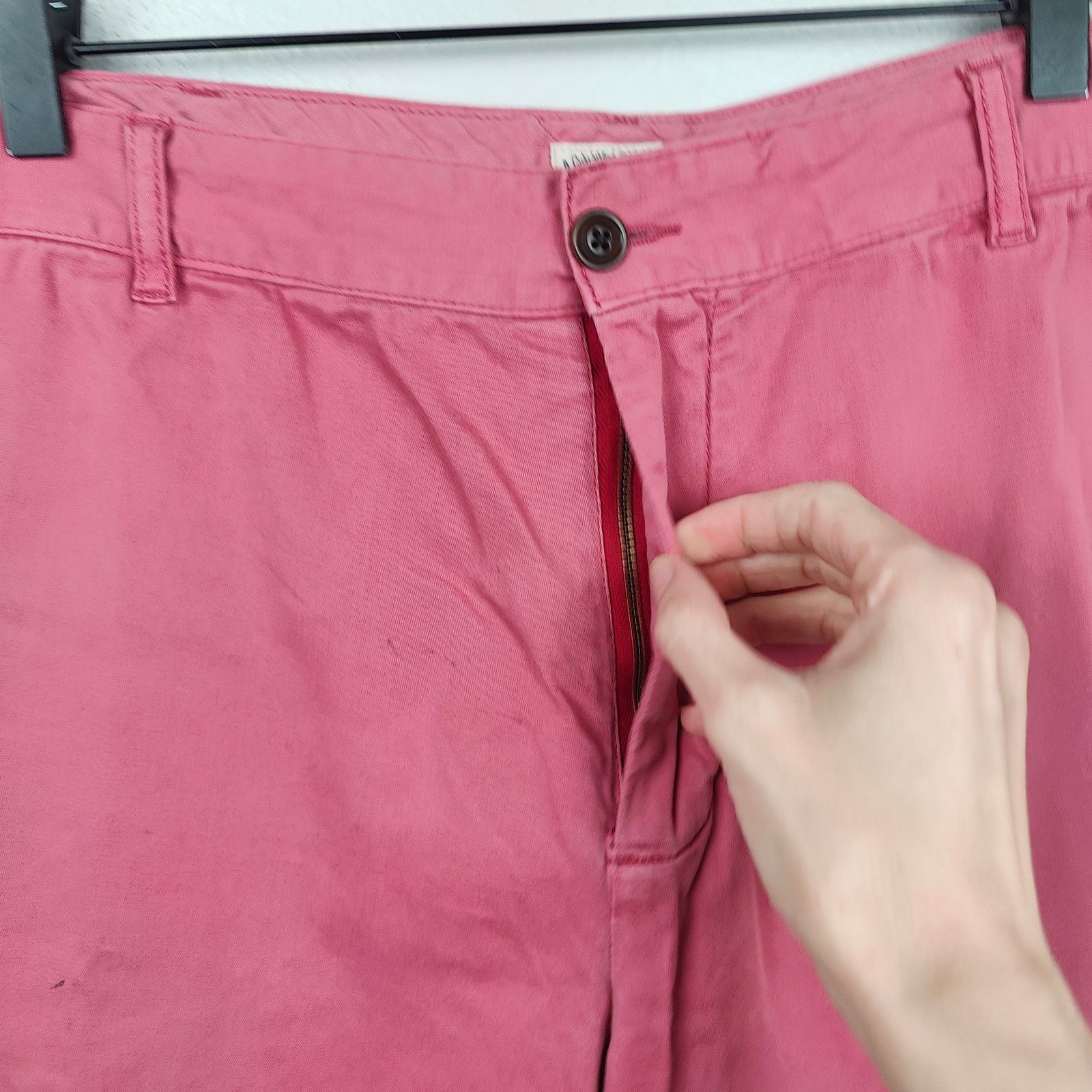 Faherty Faherty Chino Shorts Mens 36 Coral Pink Cotton Stretch 9" Size US 36 / EU 52 - 4 Thumbnail