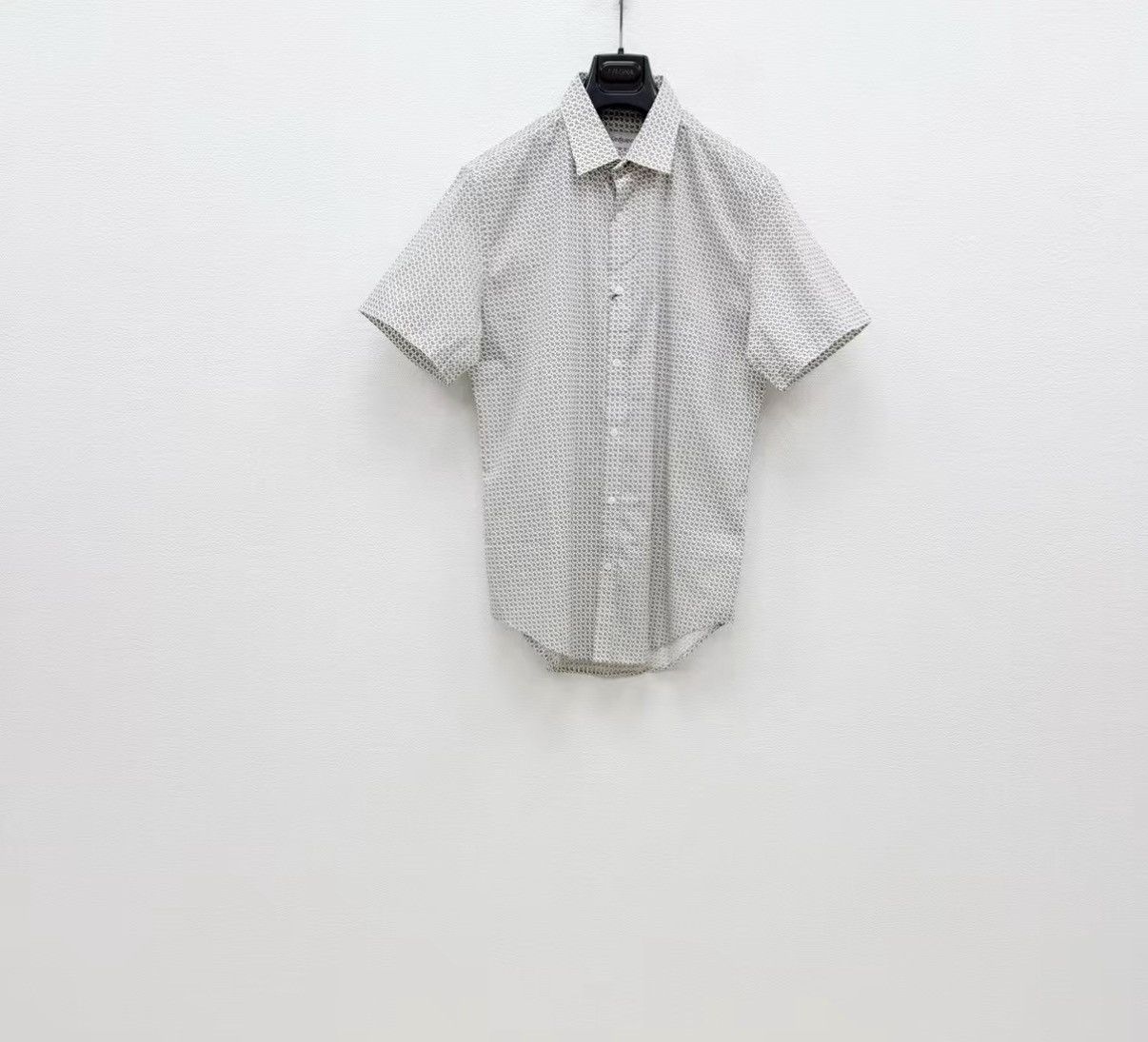 Saint Laurent Paris SAINT LAURENT 100% Cotton Short Sleeve Shirt J30 Size US XS / EU 42 / 0 - 1 Thumbnail