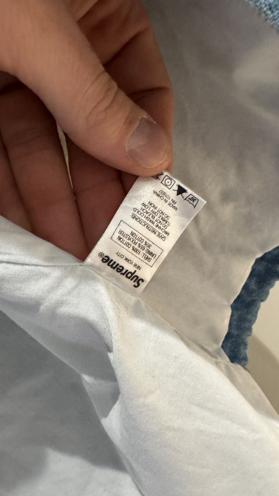 Supreme Supreme Denim Parka Jacket Coat ss14 classic logo rare Size US XL / EU 56 / 4 - 17 Thumbnail