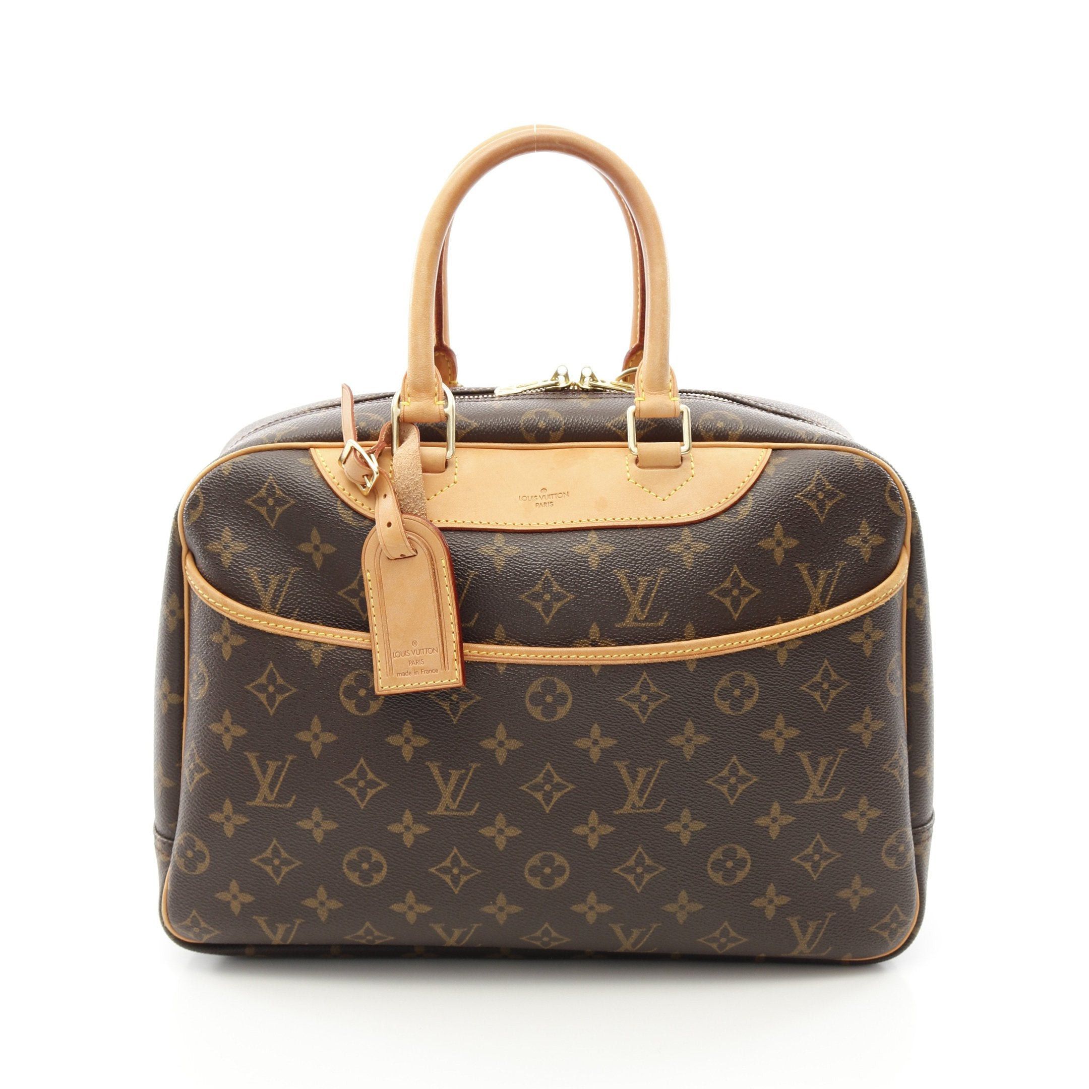 Louis Vuitton Louis Vuitton Deauville Bowling Vanity Monogram Handbag Leather Brown Size ONE SIZE - 1 Thumbnail