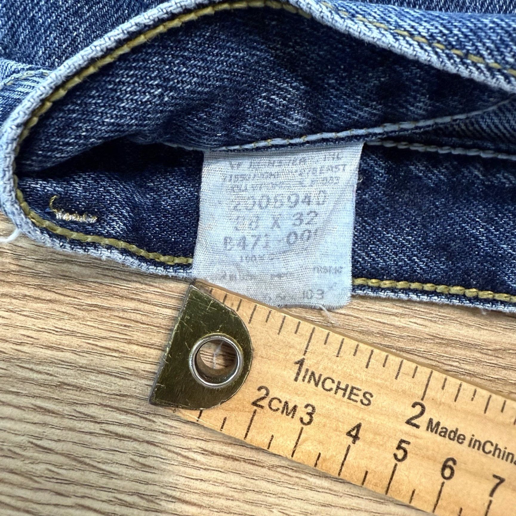 Lee VINTAGE Lee Jeans Men 38x32 Denim Straight Fit Cotton Zip Fly Blue 80s 90s Casual Size US 38 / EU 54 - 2 Thumbnail