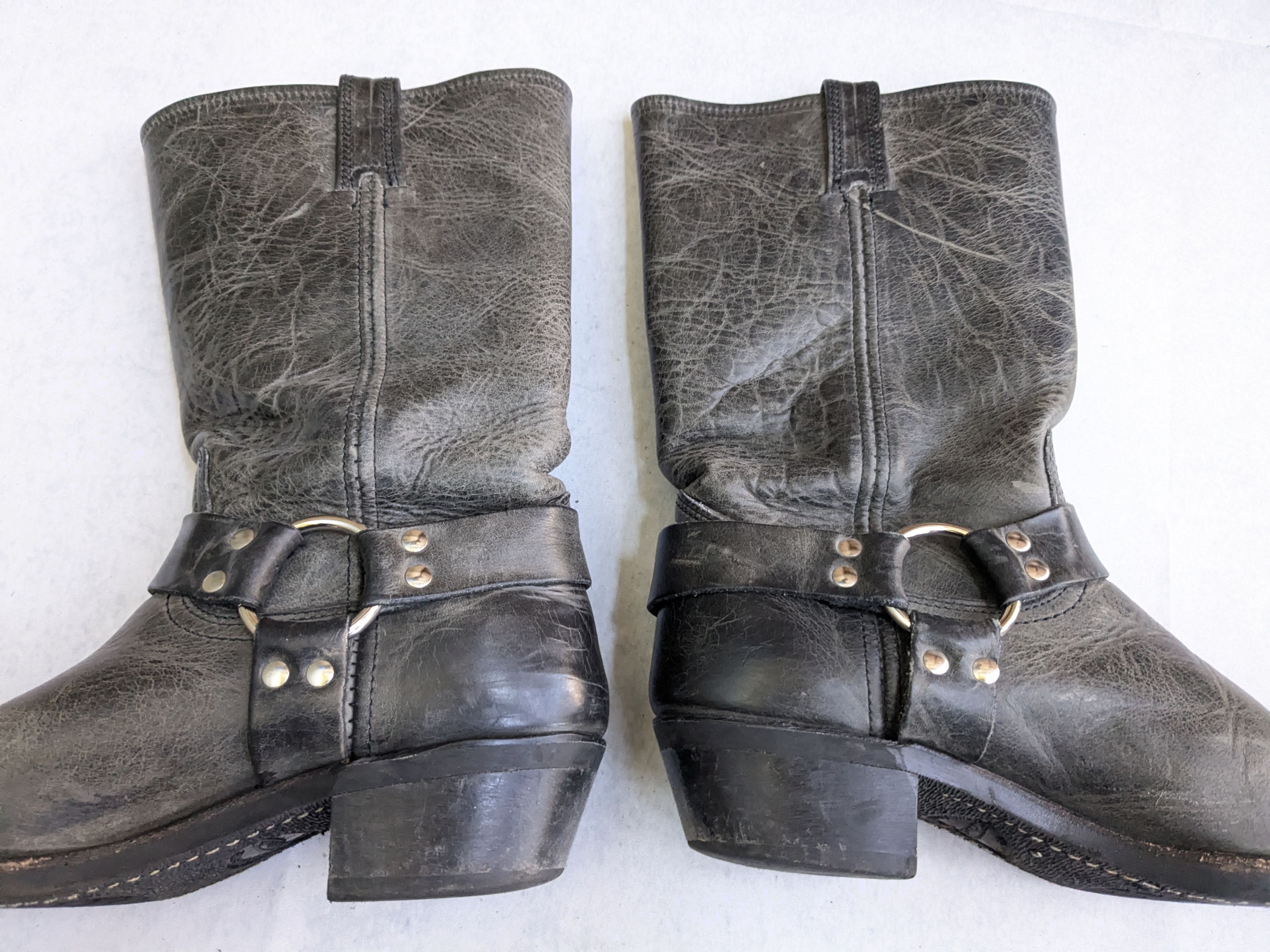 Frye Frye Harness Boots Black 8 Leather Buckle Size US 8 / EU 41 - 12 Thumbnail
