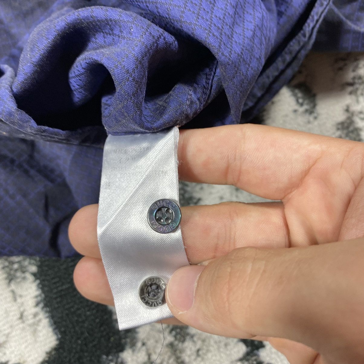 Gucci × Vintage GUCCI VINTAGE LONGSLEEVE BUTTON UP SHIRT LUXURY DESIGNER Y2K Size US L / EU 52-54 / 3 - 6 Thumbnail