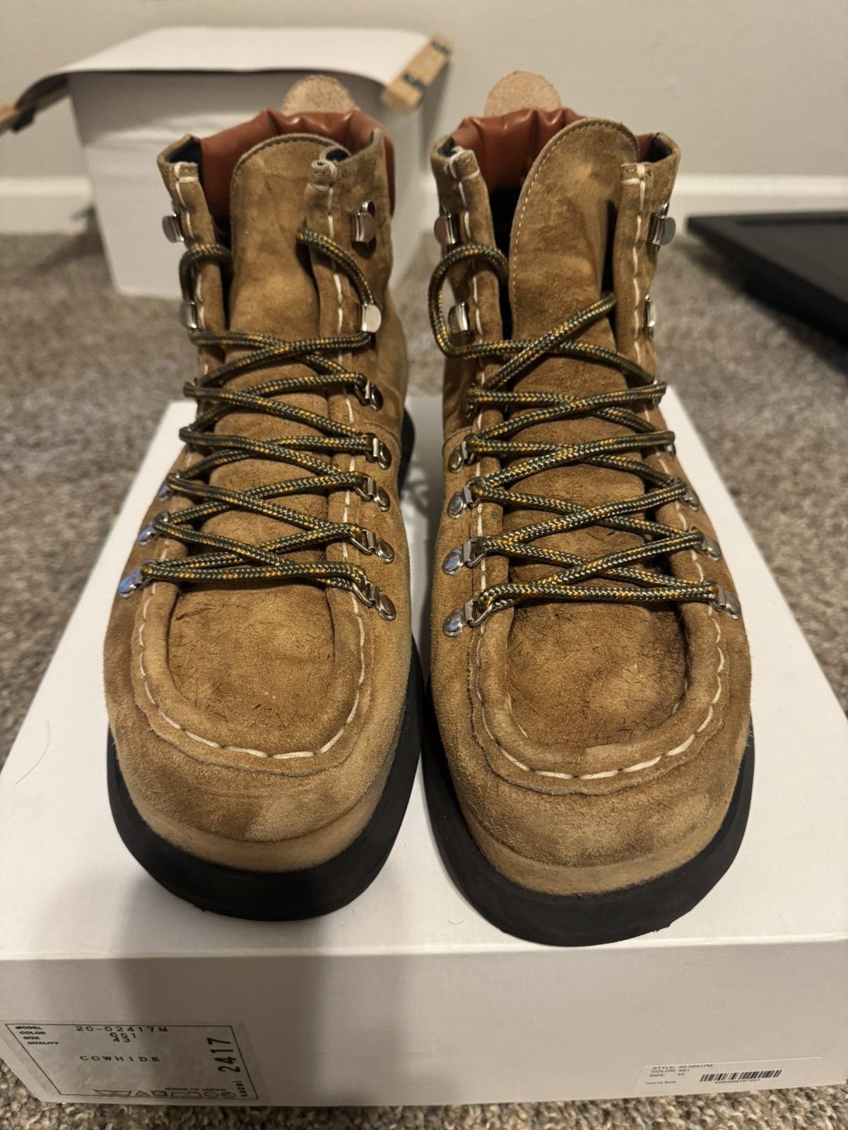Sacai Sacai size 43 lace up leather boots Size US 10.5 / EU 43-44 - 2 Thumbnail