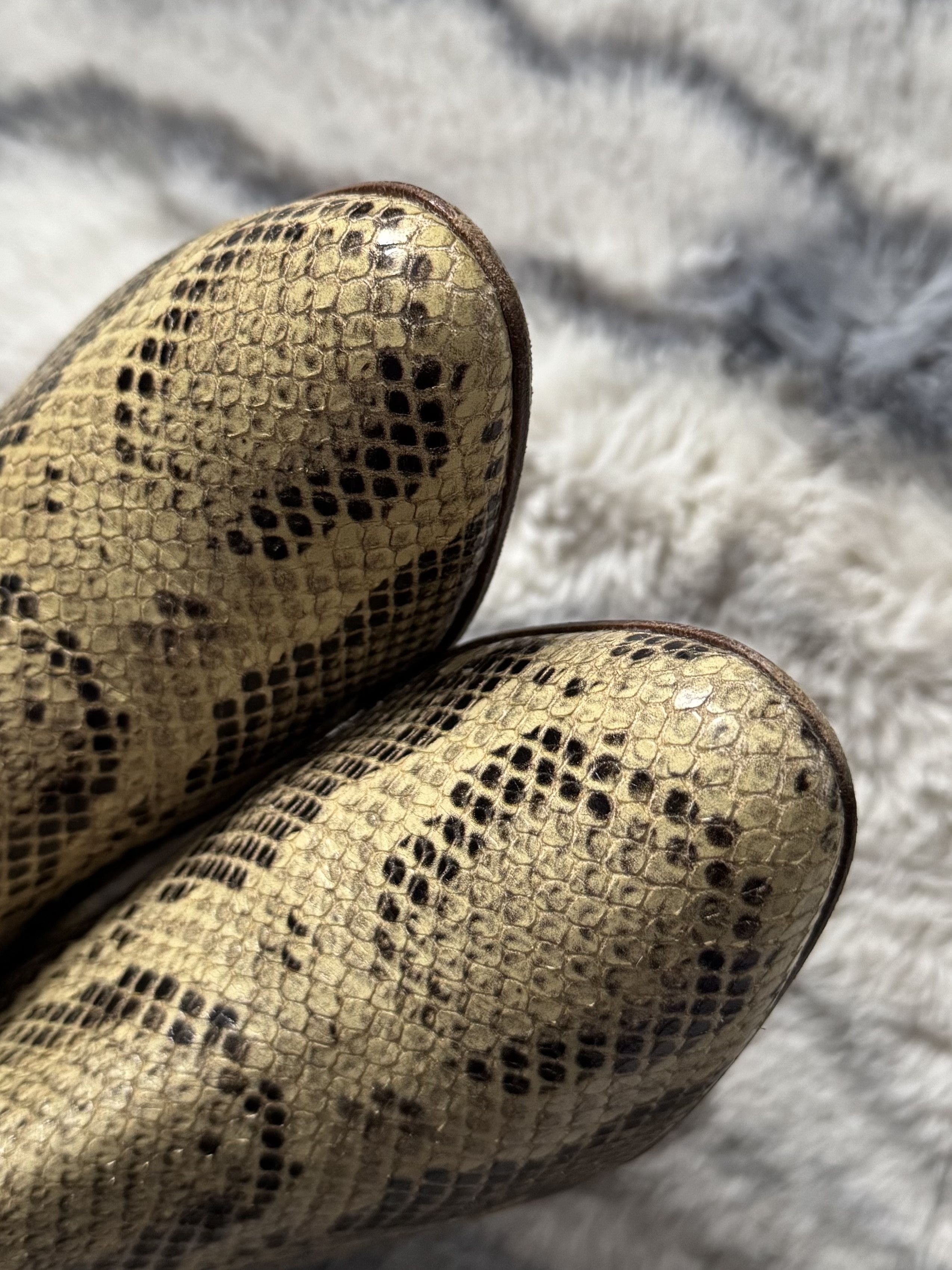 Isabel Marant ISABEL MARANT Dacken Snake Print Leather Cowboy Boots Size US 6 / IT 36 - 7 Thumbnail