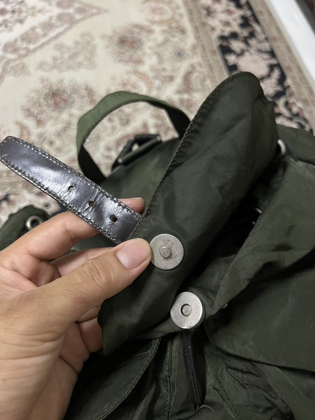 Prada PRADA BACKPACK NYLON KHAKI Size ONE SIZE - 11 Thumbnail
