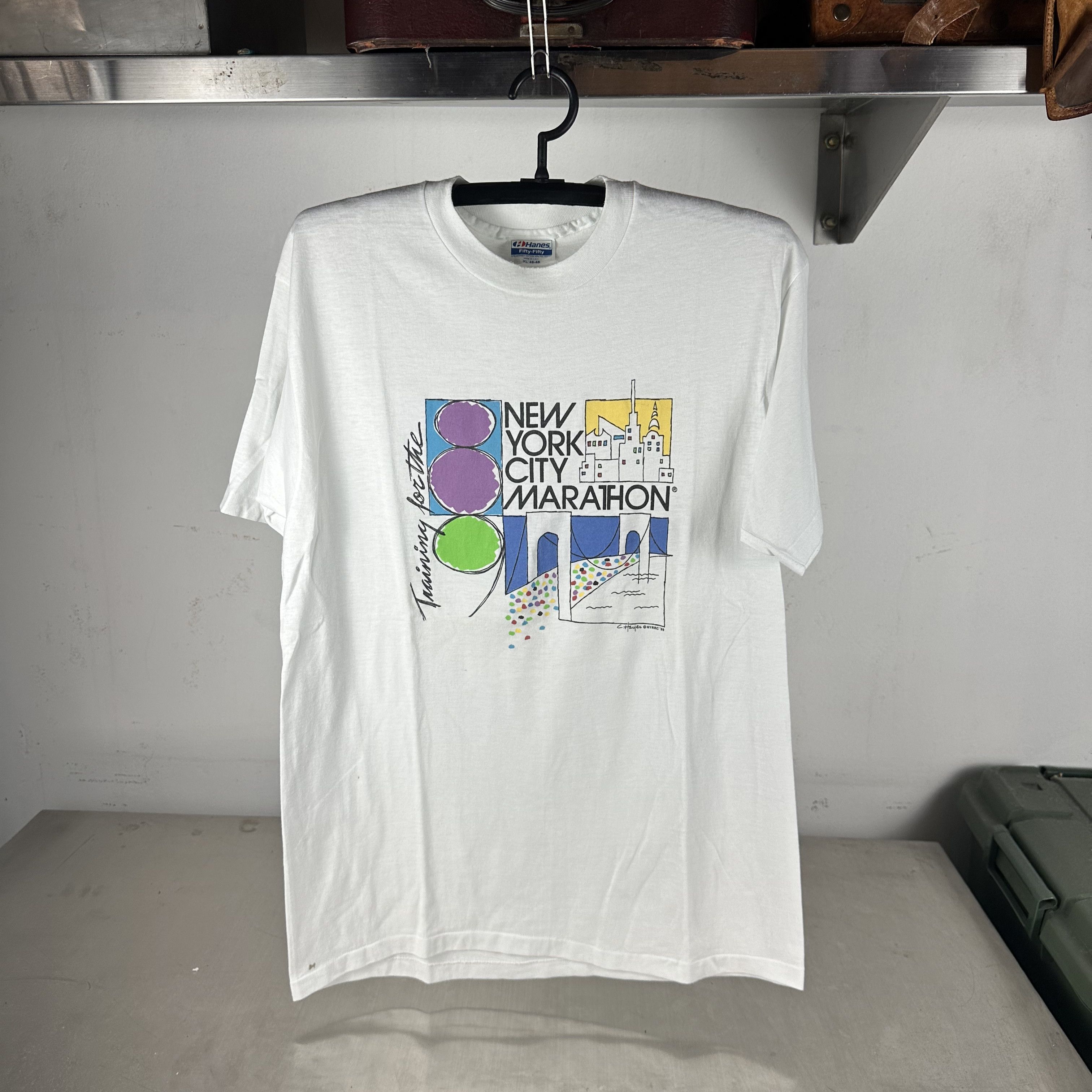 ​​​​Vintage 1988 New York City NYRRCC Marathon T-shirt
