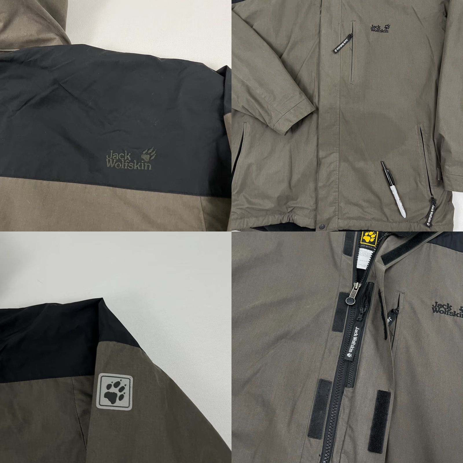 Jack Wolfskin Jack Wolfskin Jacket Mens 2XL Brown Hooded Full Zip Hiking Winter Fleece Lined Size US XXL / EU 58 / 5 - 8 Thumbnail