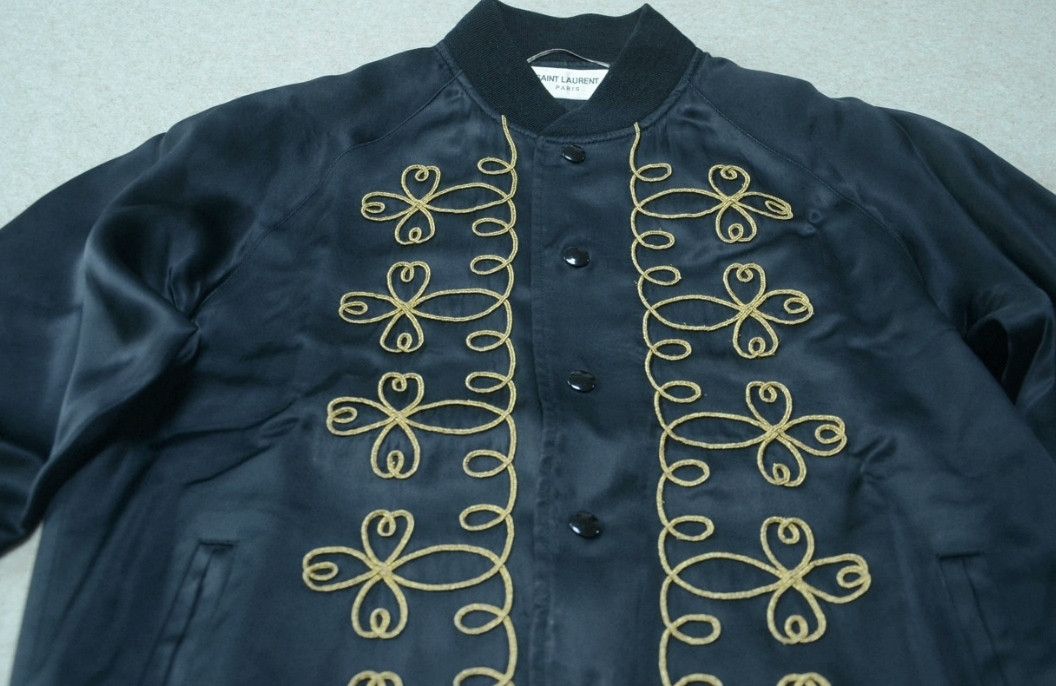 Yves Saint Laurent Saint Laurent SLP 15SS Silk Bomber Jacket. Size US L / EU 52-54 / 3 - 2 Thumbnail
