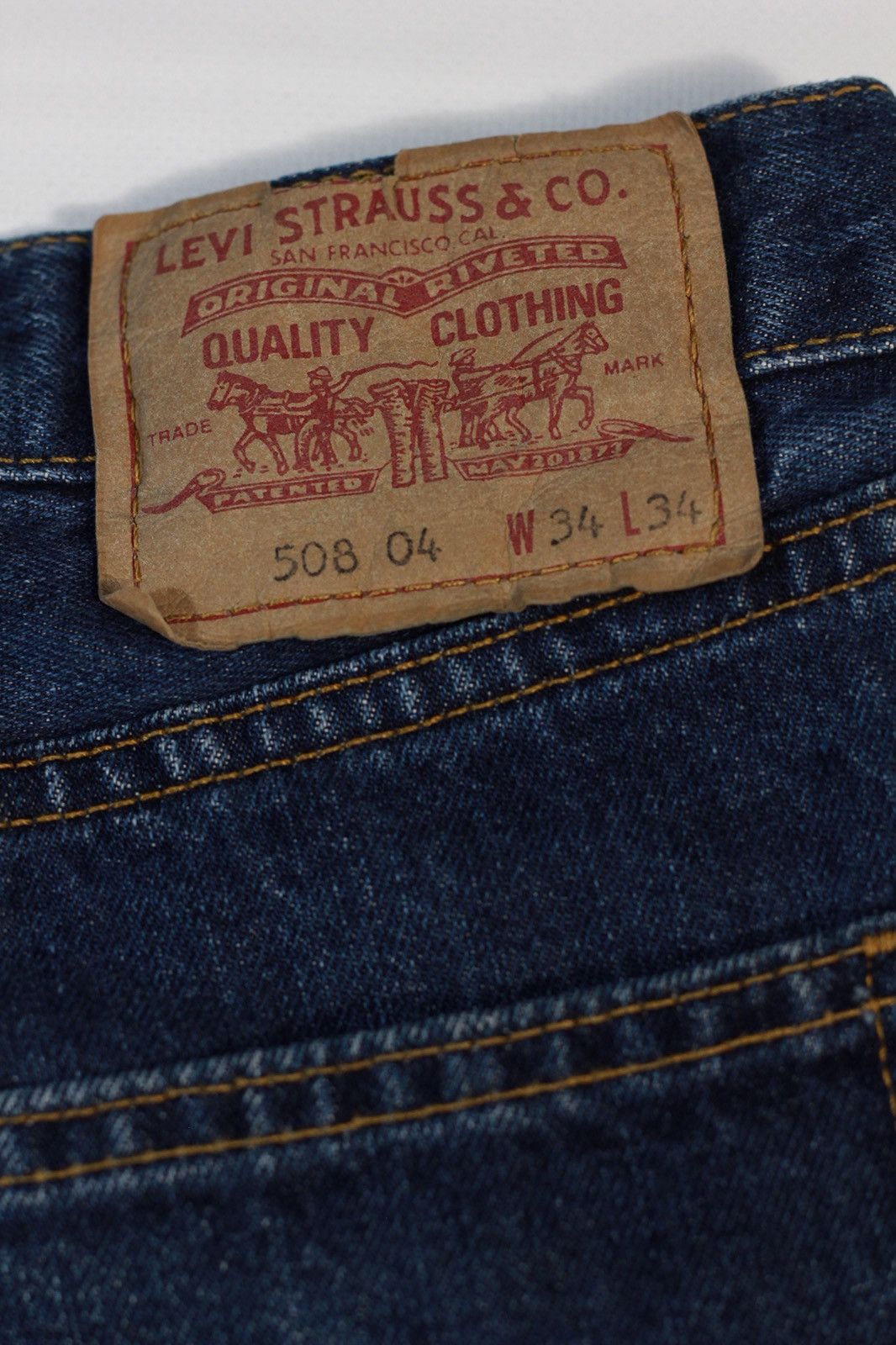 Levi's Vintage Clothing Vintage 1998 Levi’s 508 Denim Pants Made in UK Size US 34 / EU 50 - 4 Thumbnail