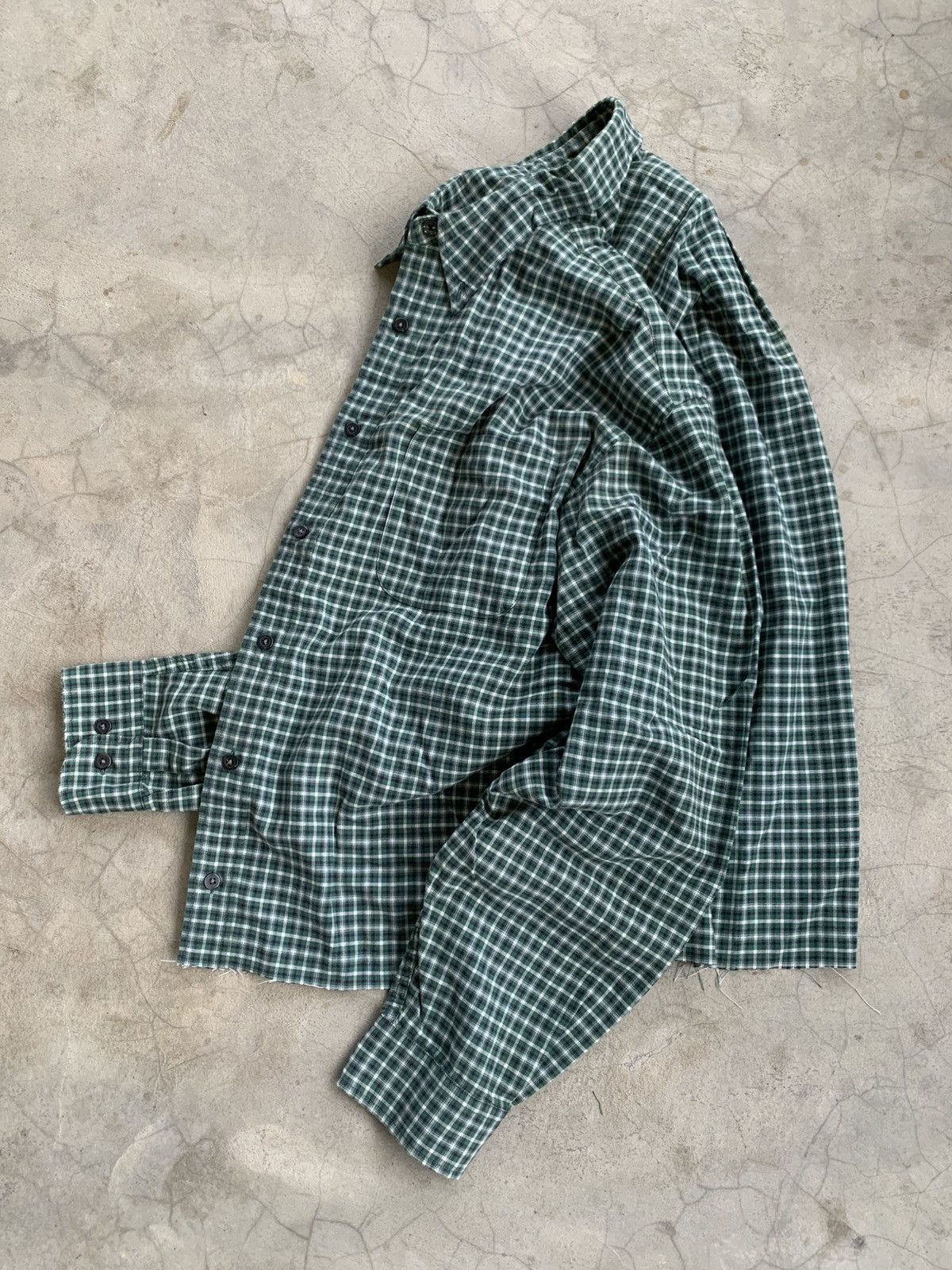 Vintage Cropped button up shirt flannel ediebauer boxy Size US L / EU 52-54 / 3 - 3 Thumbnail