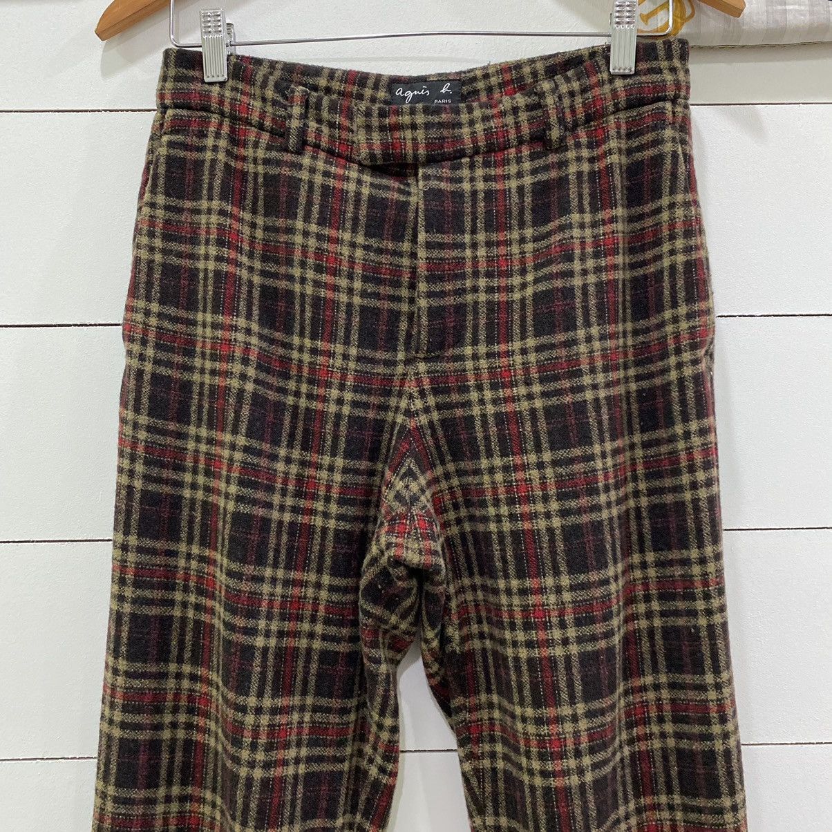 Designer × Japanese Brand × agnes b. Agnes B Plaid Check Wool Pants Size US 29 - 3 Thumbnail