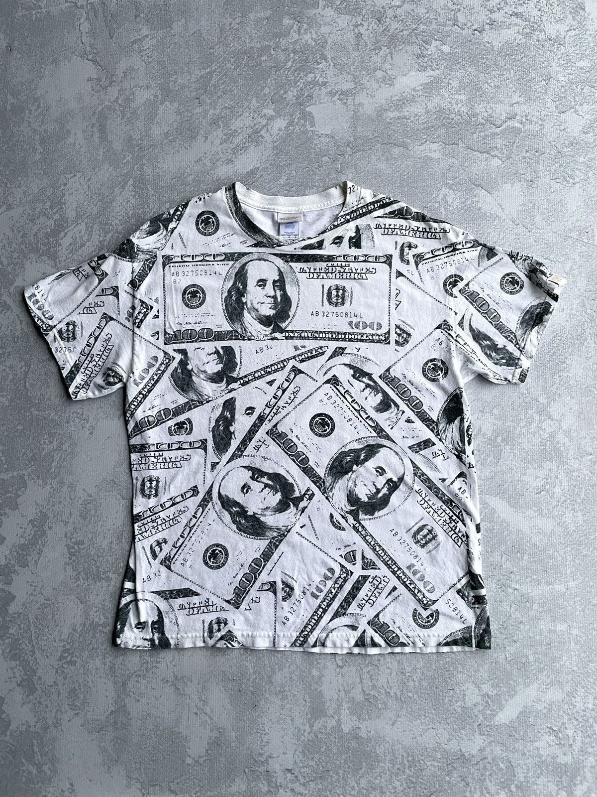 Rap Tees Vintage 90s Cash Money All Over Print Tee Shirt Size US L / EU 52-54 / 3 - 1 Thumbnail