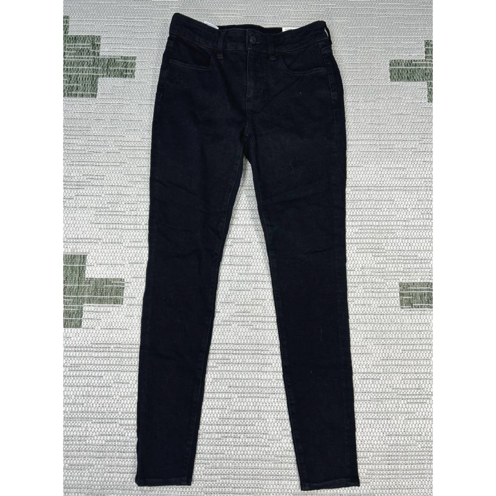 American Eagle Outfitters American Eagle Outfitters Jeans Womens 4 Blue Denim Logo 28x28 High Rise Jegging VS? Size 27" / US 4 / IT 40 - 2 Thumbnail