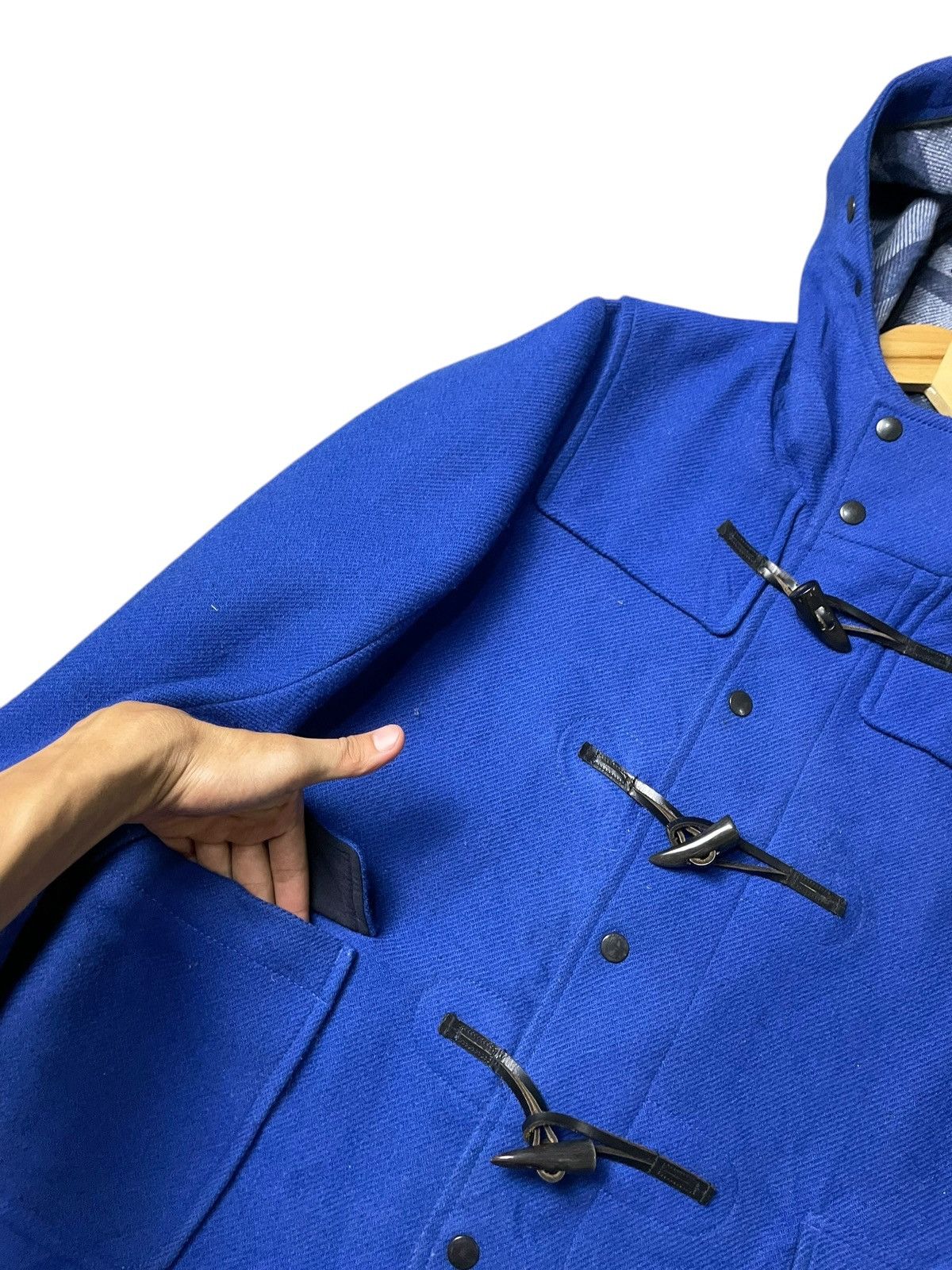 Japanese Brand × Vintage Lanificio Colber Brand Hooded Duffle Jacket (107) Size US XL / EU 56 / 4 - 5 Thumbnail