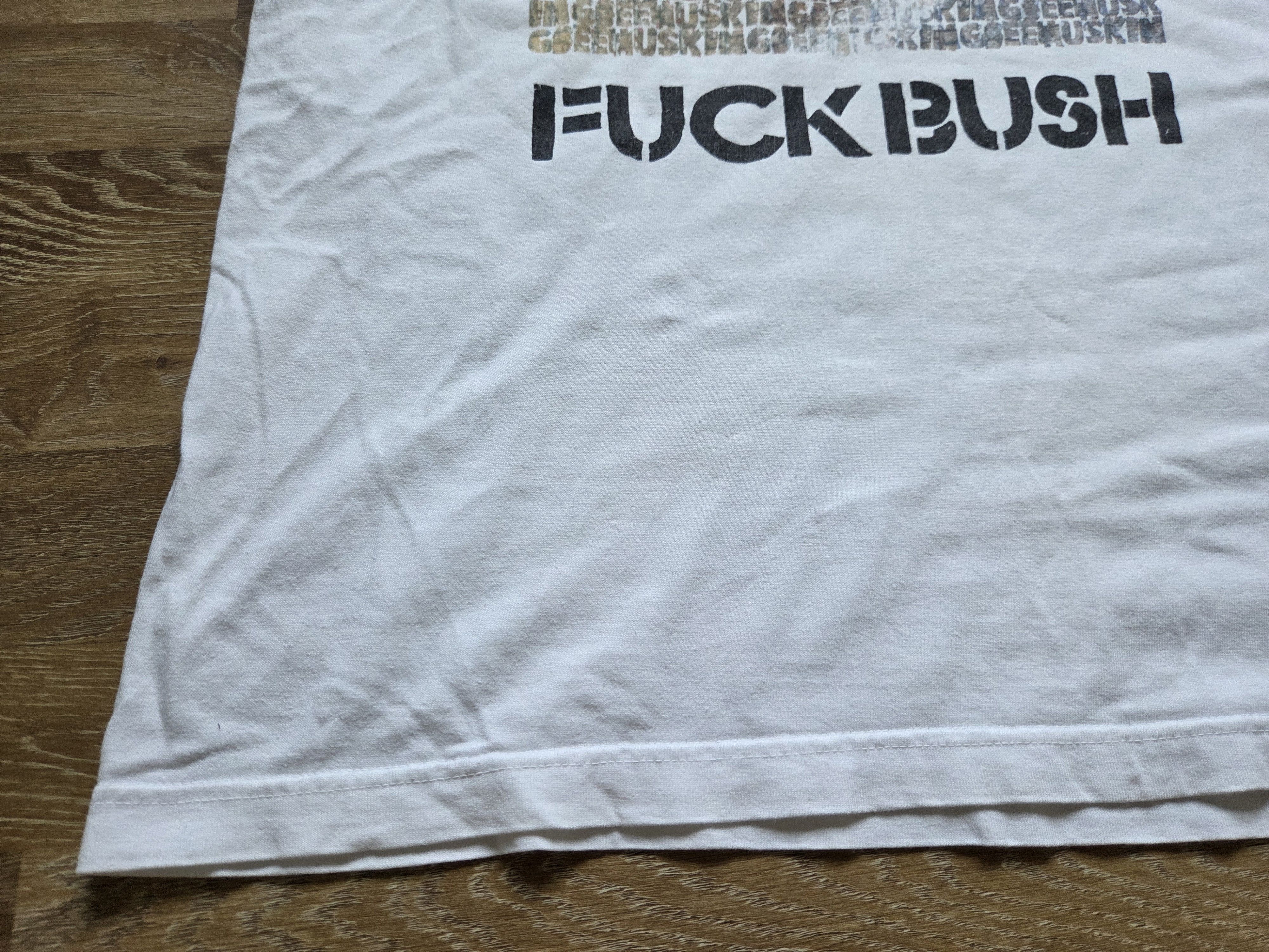 Band Tees Vintage Punk Rock Band Husking Bee F*ck Bush War Sucks Shirt Size US XL / EU 56 / 4 - 6 Thumbnail