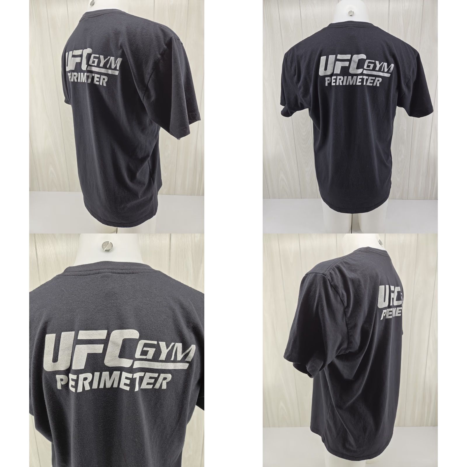 Next Level UFC Gym Perimeter Georgia T-Shirt Black Size XL Men Crew Neck Short Sleeve Logo Cotton Next Level Size US XL / EU 56 / 4 - 8 Thumbnail