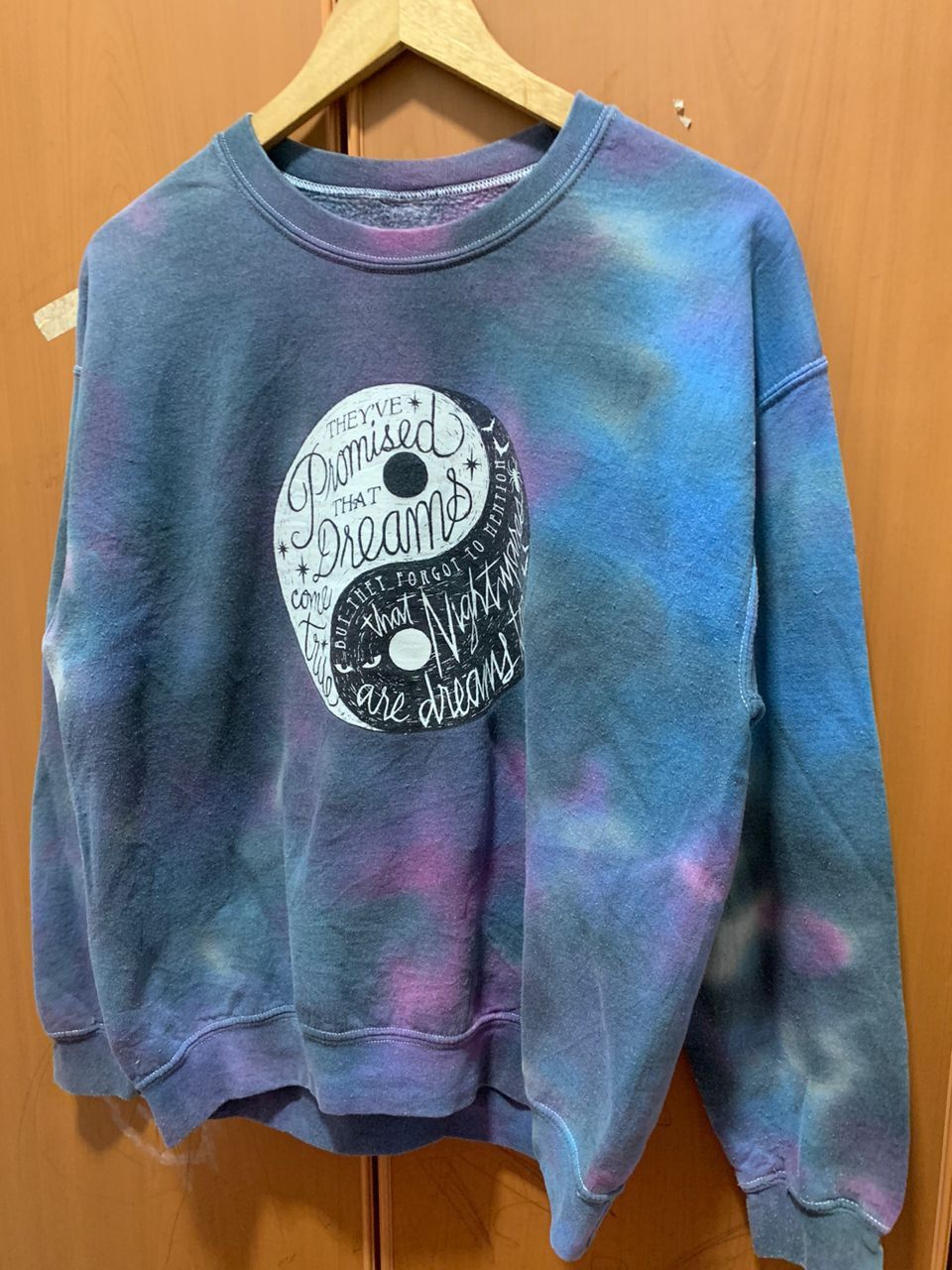 Other Y2K Tie Dye Ying Yang Style Sweatshirt Size US XL / EU 56 / 4 - 5 Thumbnail