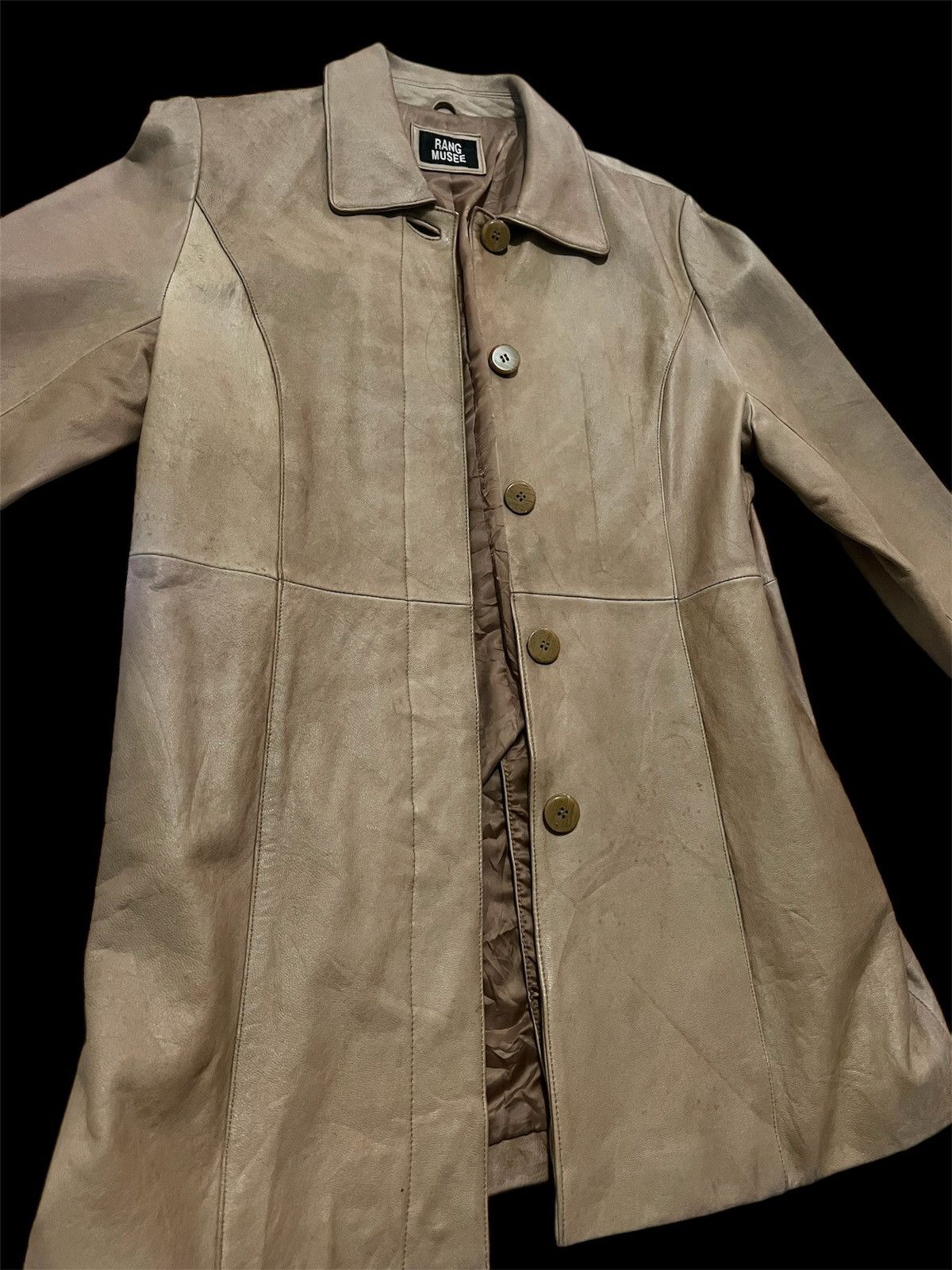Japanese Brand RARE VINTAGE JAPAN RANG MUSEE LEATHER COAT JACKET Size US M / EU 48-50 / 2 - 2 Thumbnail